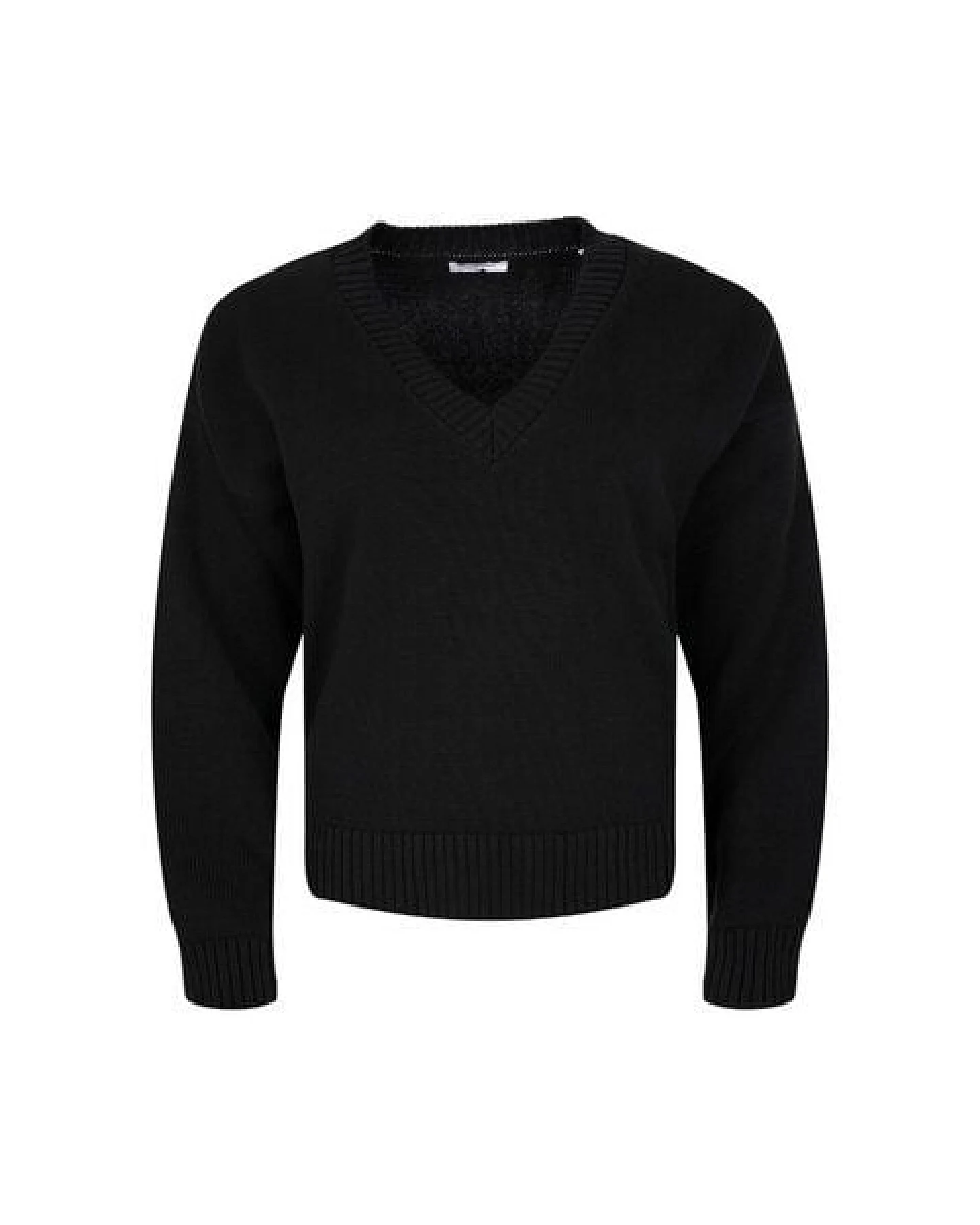 KnowledgeCotton Apparel Strickpullover mit V-Ausschnitt aus Bio-Baumwolle – Ansicht 4