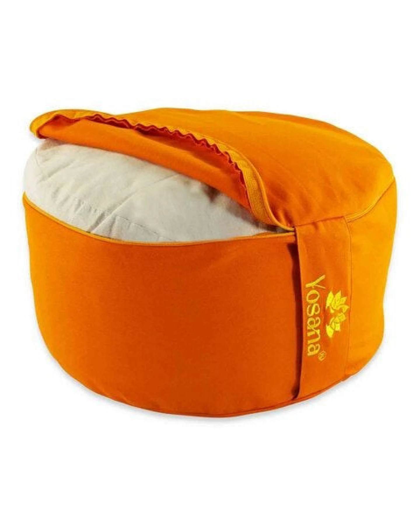 Yosana Yogakissen XL, 35cm rund, Meditationskissen mit Deutscher Bio-Dinkelspelzen Füllung – Ansicht 4