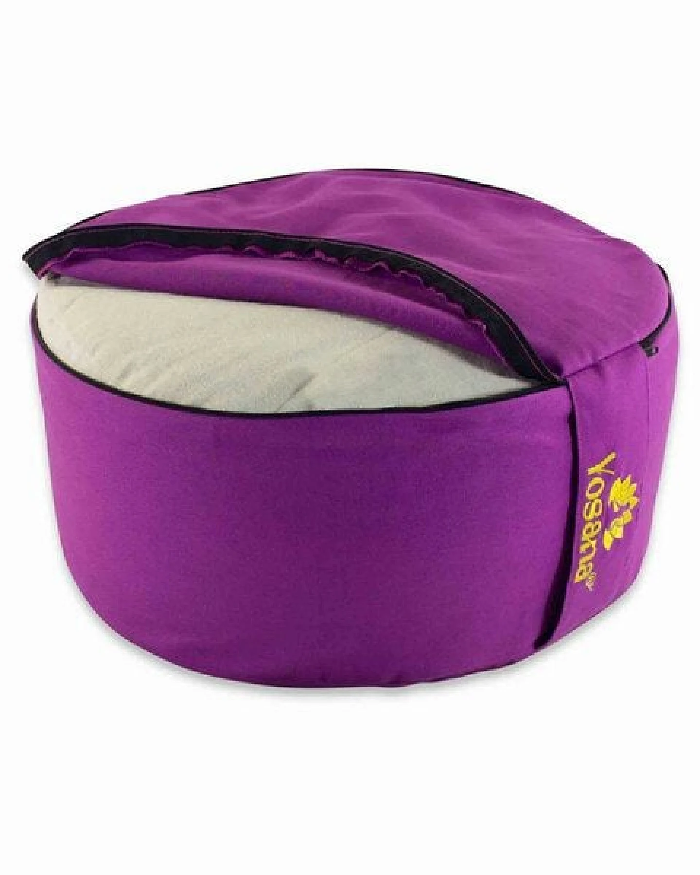 Yosana Yogakissen XL, 35cm rund, Meditationskissen mit Deutscher Bio-Dinkelspelzen Füllung – Ansicht 4