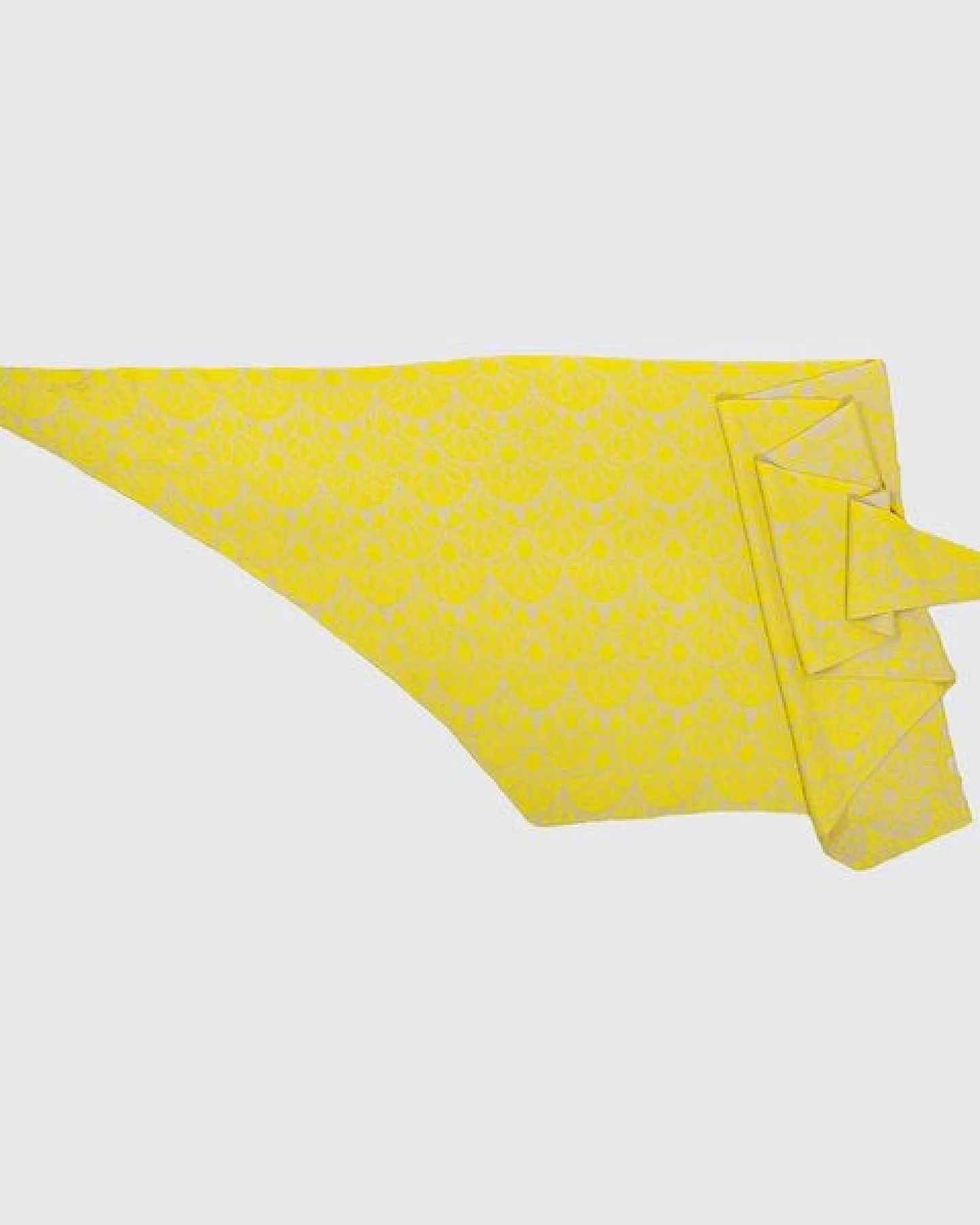 LANARTO slow fashion Schultertuch Sonne aus Bio-Baumwolle in zitrone und natur made in germany – Ansicht 4