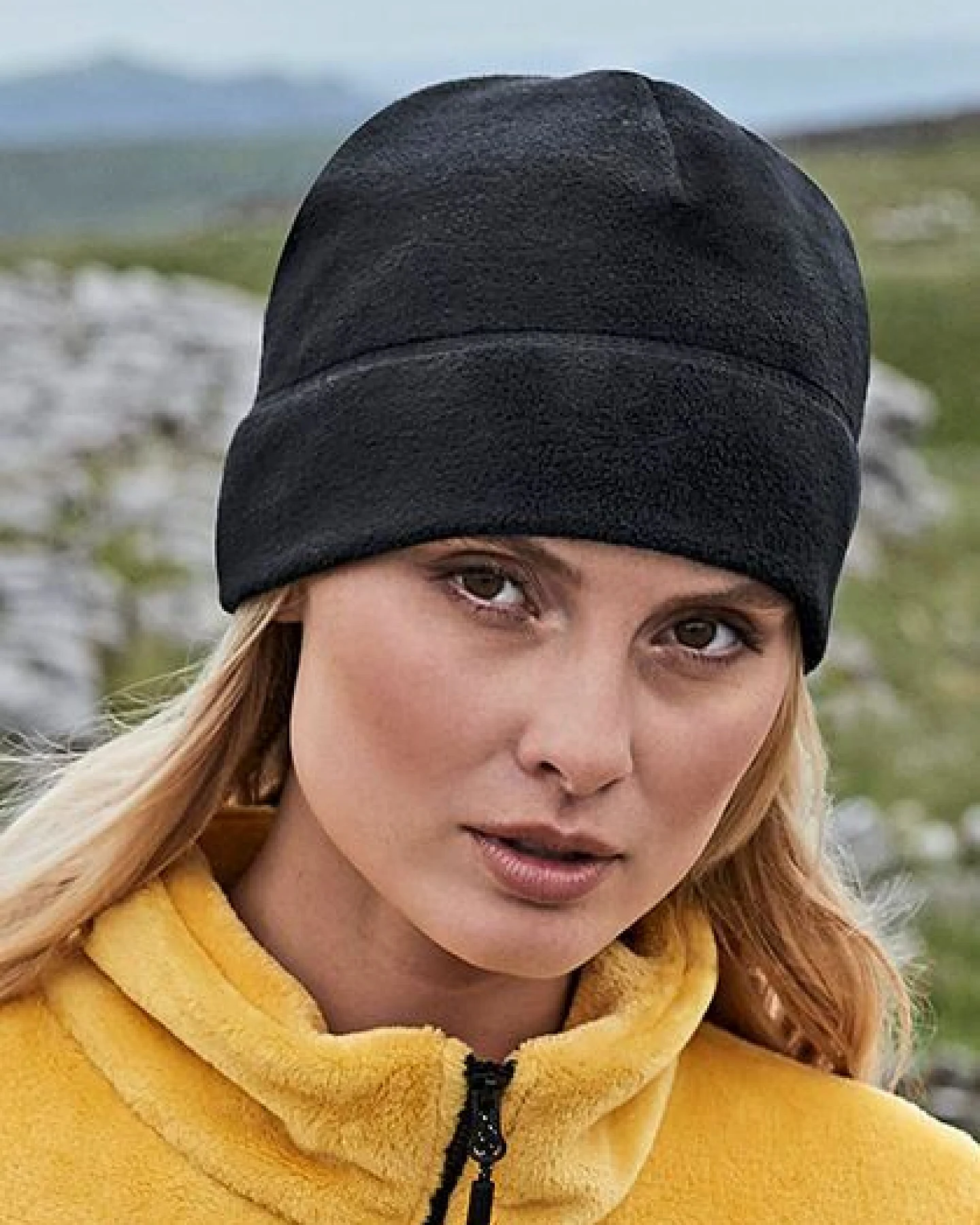 Beechfield Damen / Herren Recycelte Mütze Fleece Pull-On Beanie Mütze Wintermütze – Ansicht 2