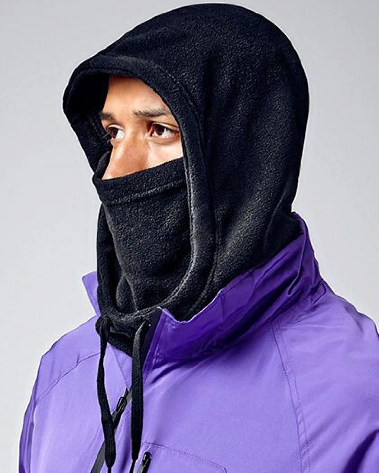 Beechfield Damen / Herren Recycled Fleece Halstuch mit Kapuze Sturmhaube Skimaske Balaclava – Ansicht 2