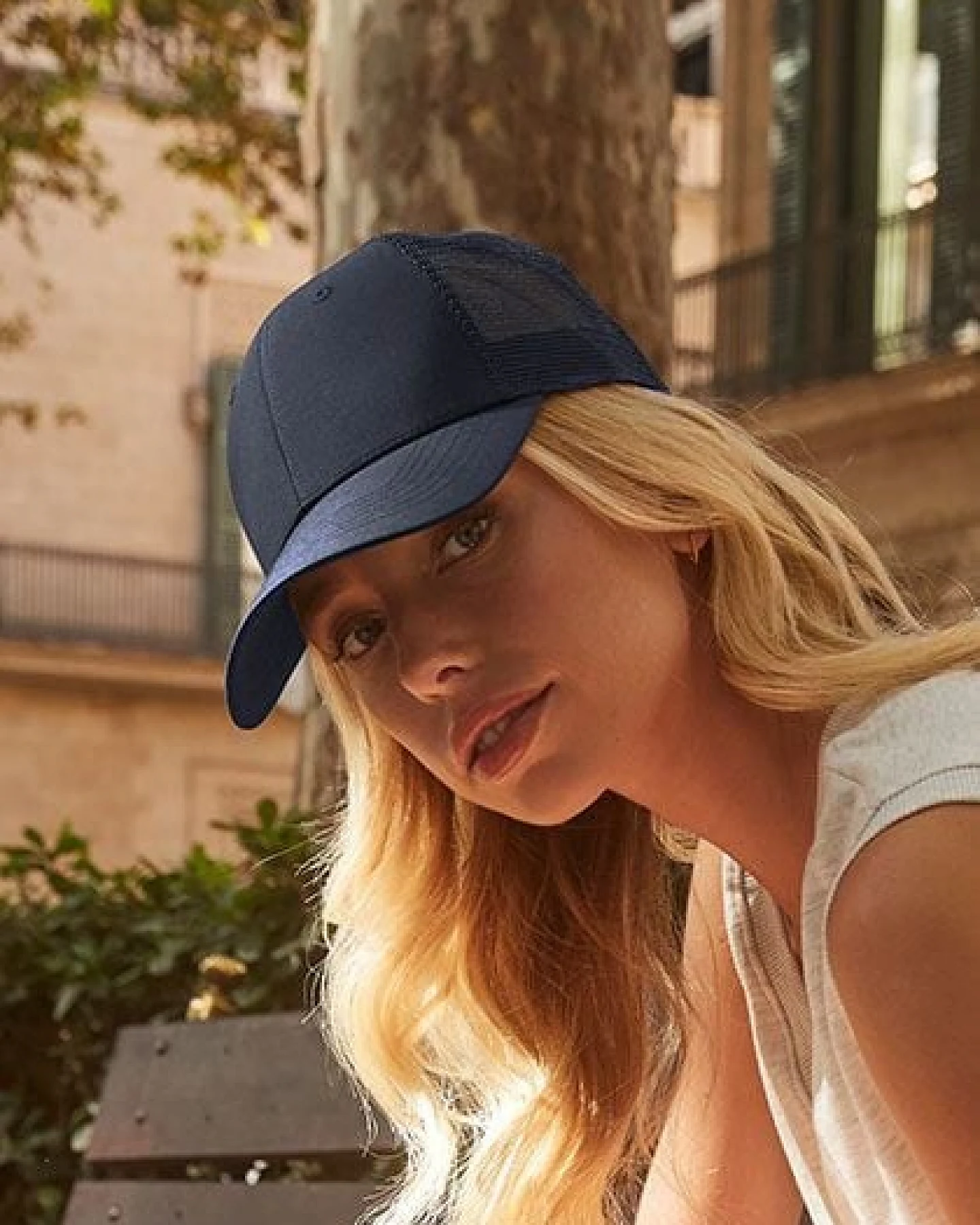 Beechfield Damen / Herren Recycelte Basecap Urbanwear 6 Panel Snapback Truckercap – Ansicht 2