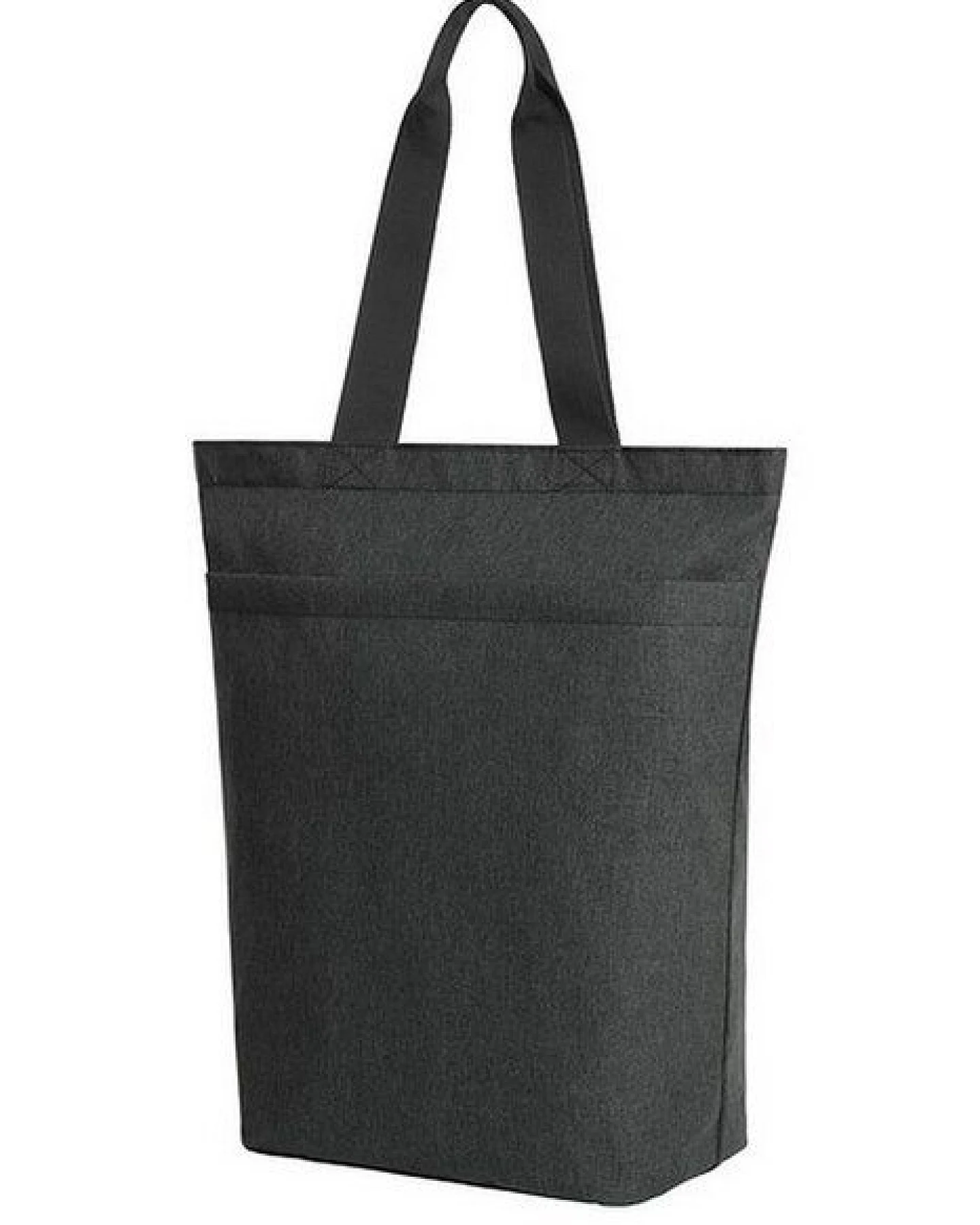 Halfar Einkaufstasche mit Boden und Vortasche mit Reißverschluss Recyceltes Polyester – Ansicht 2
