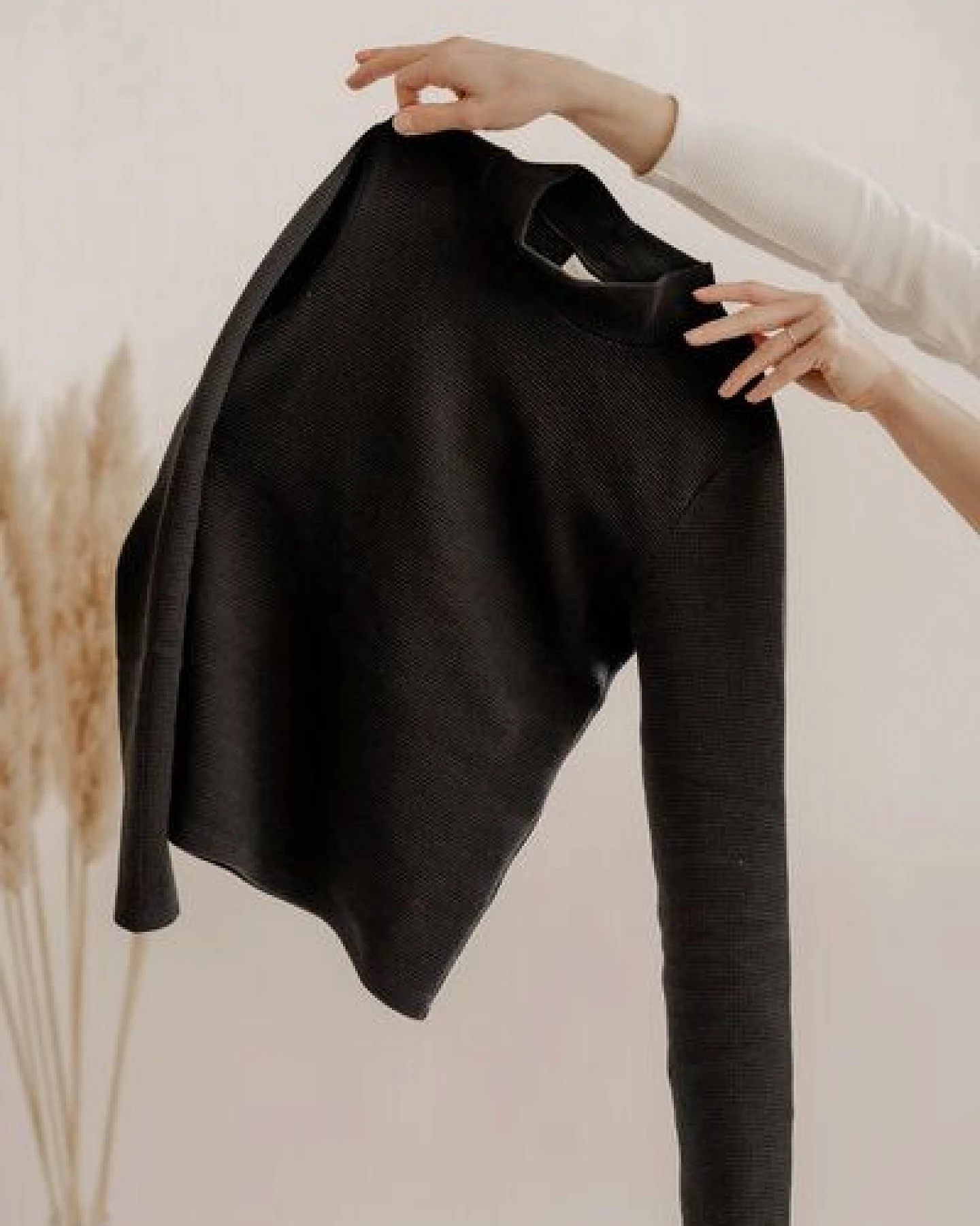 Marenika Waffel Stehkragen Longsleeve CLARA – Ansicht 3