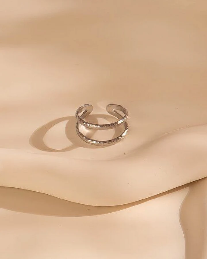 Größenverstellbarer BOHO Ring ca. Ø 17 - 19mm von Elektropulli
