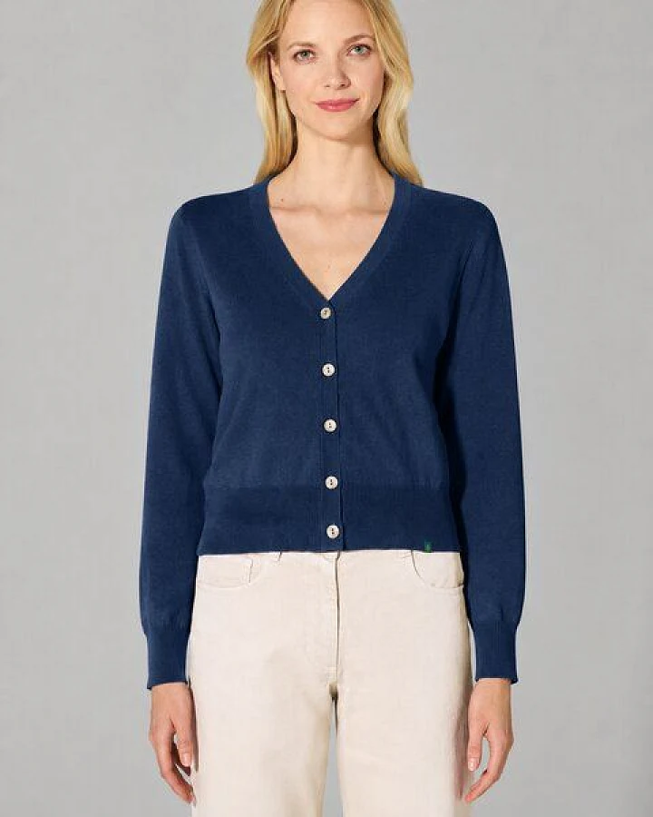 Hempage Damen Strickjacke kurz Hanf/Bio-Baumwolle