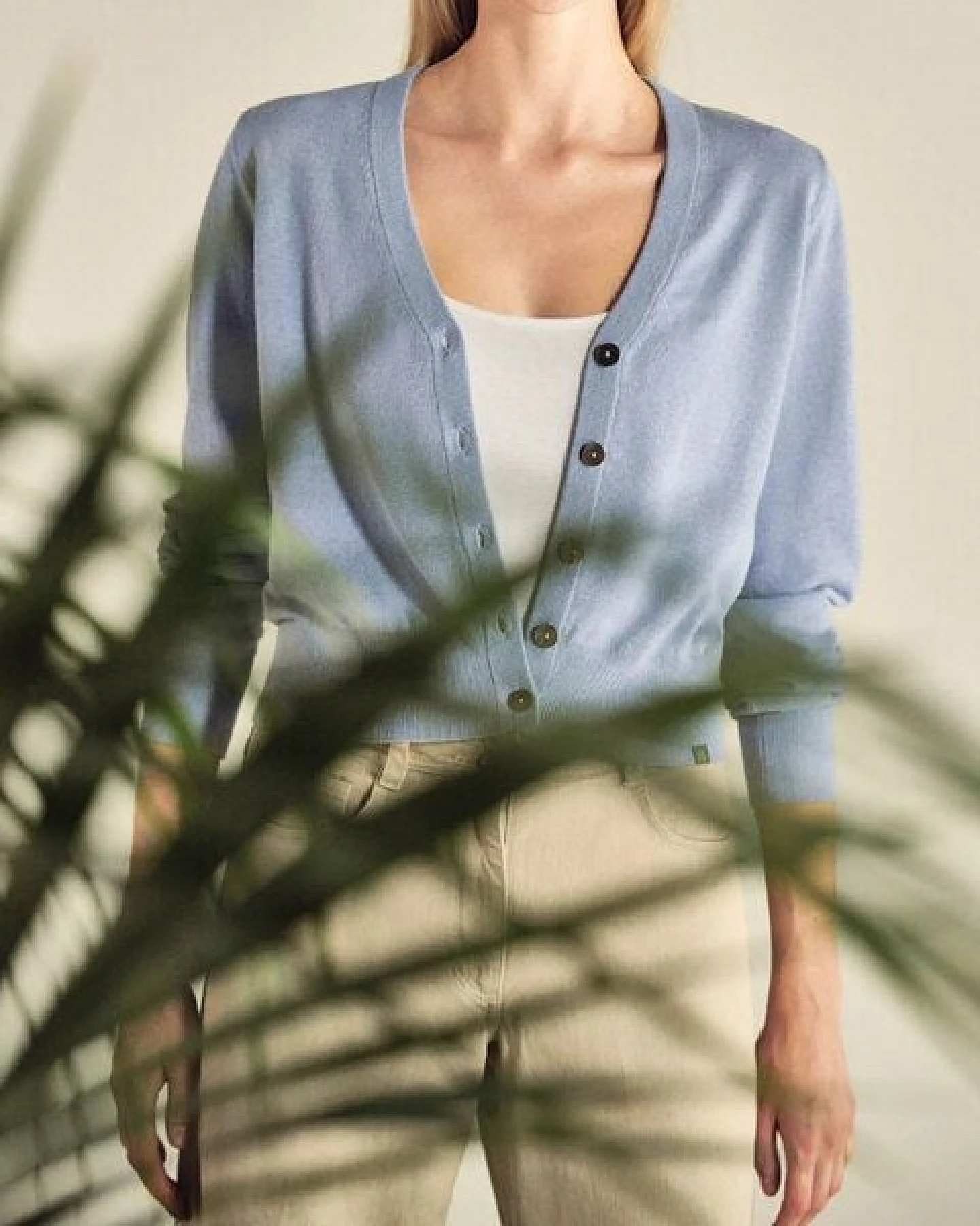 Hempage Damen Strickjacke kurz Hanf/Bio-Baumwolle – Ansicht 4
