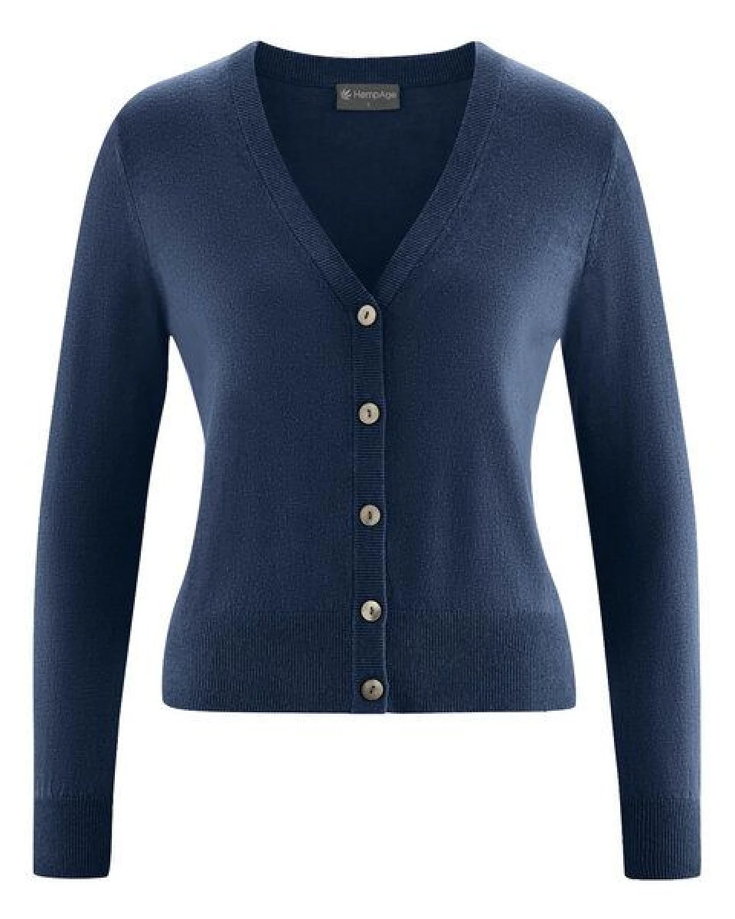 Hempage Damen Strickjacke kurz Hanf/Bio-Baumwolle – Ansicht 2