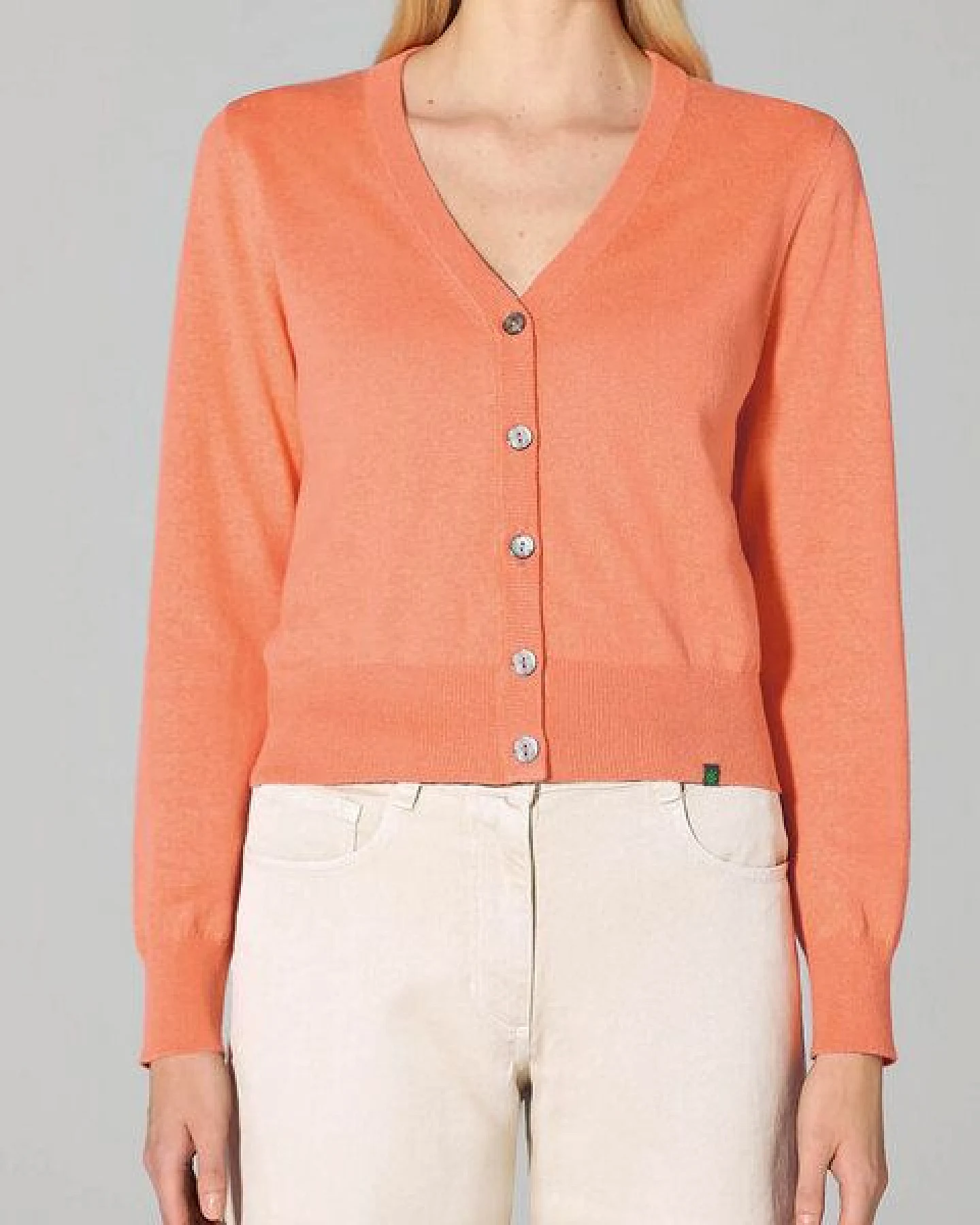 Hempage Damen Strickjacke kurz Hanf/Bio-Baumwolle – Ansicht 2