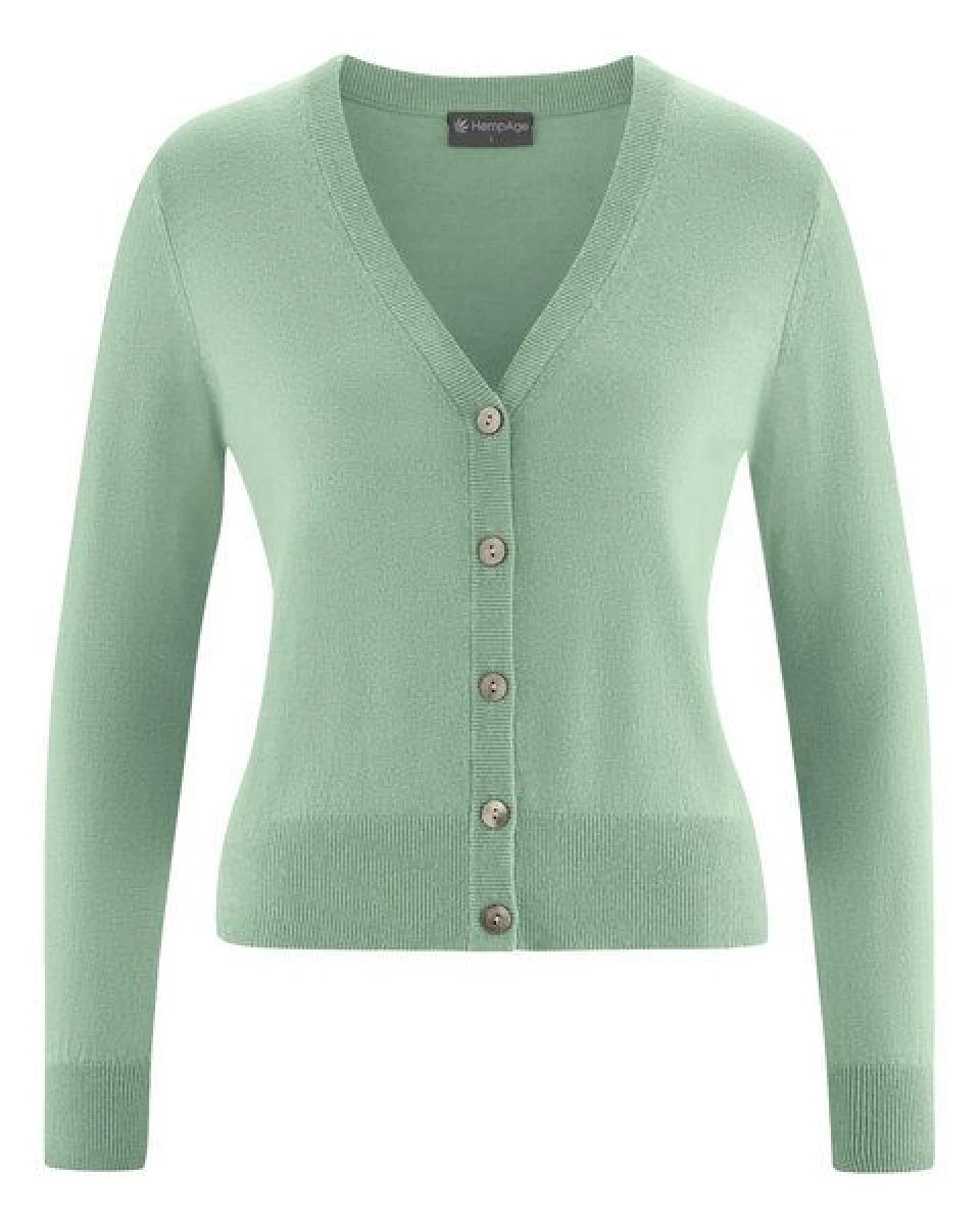 Hempage Damen Strickjacke kurz Hanf/Bio-Baumwolle – Ansicht 2