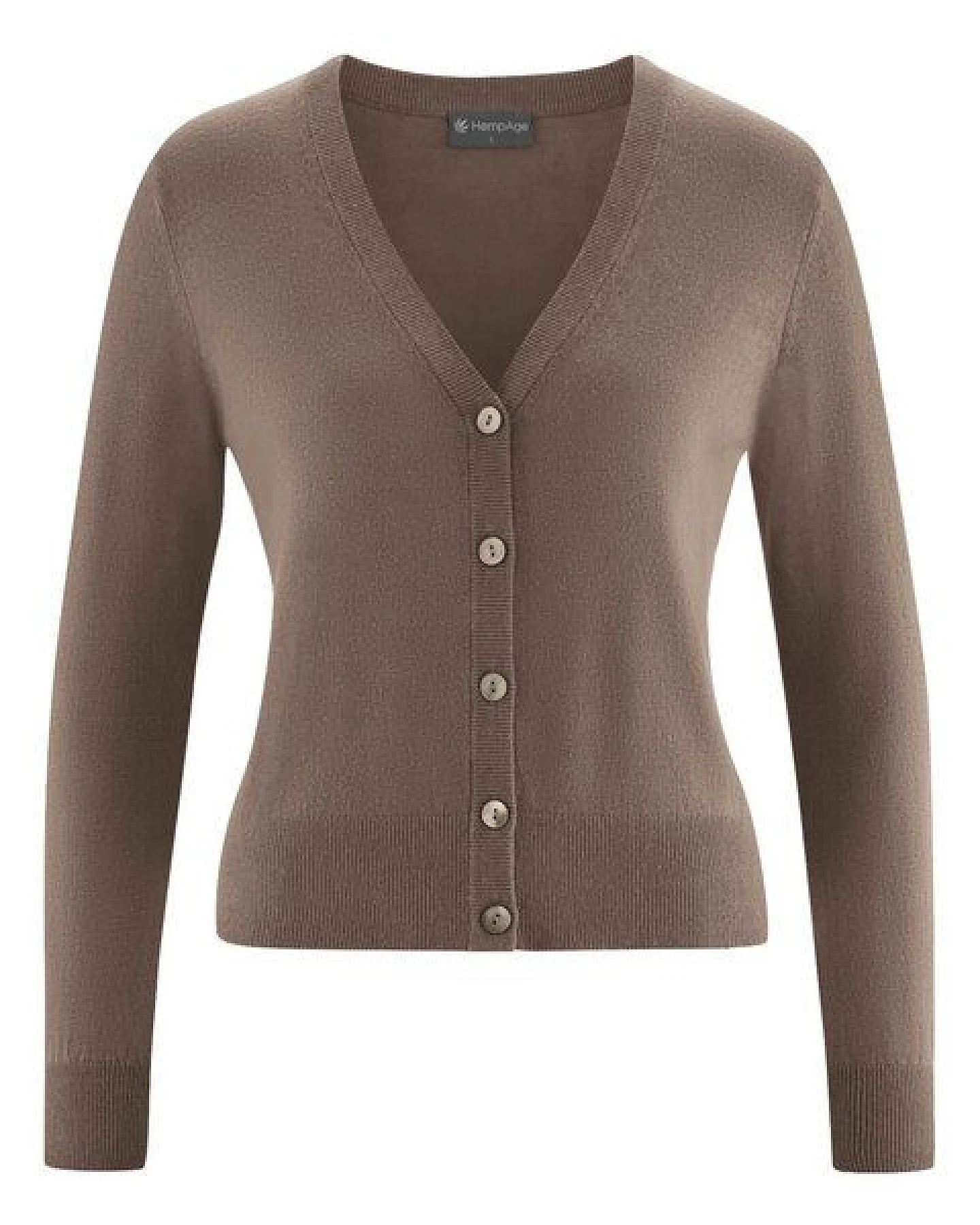Hempage Damen Strickjacke kurz Hanf/Bio-Baumwolle – Ansicht 2