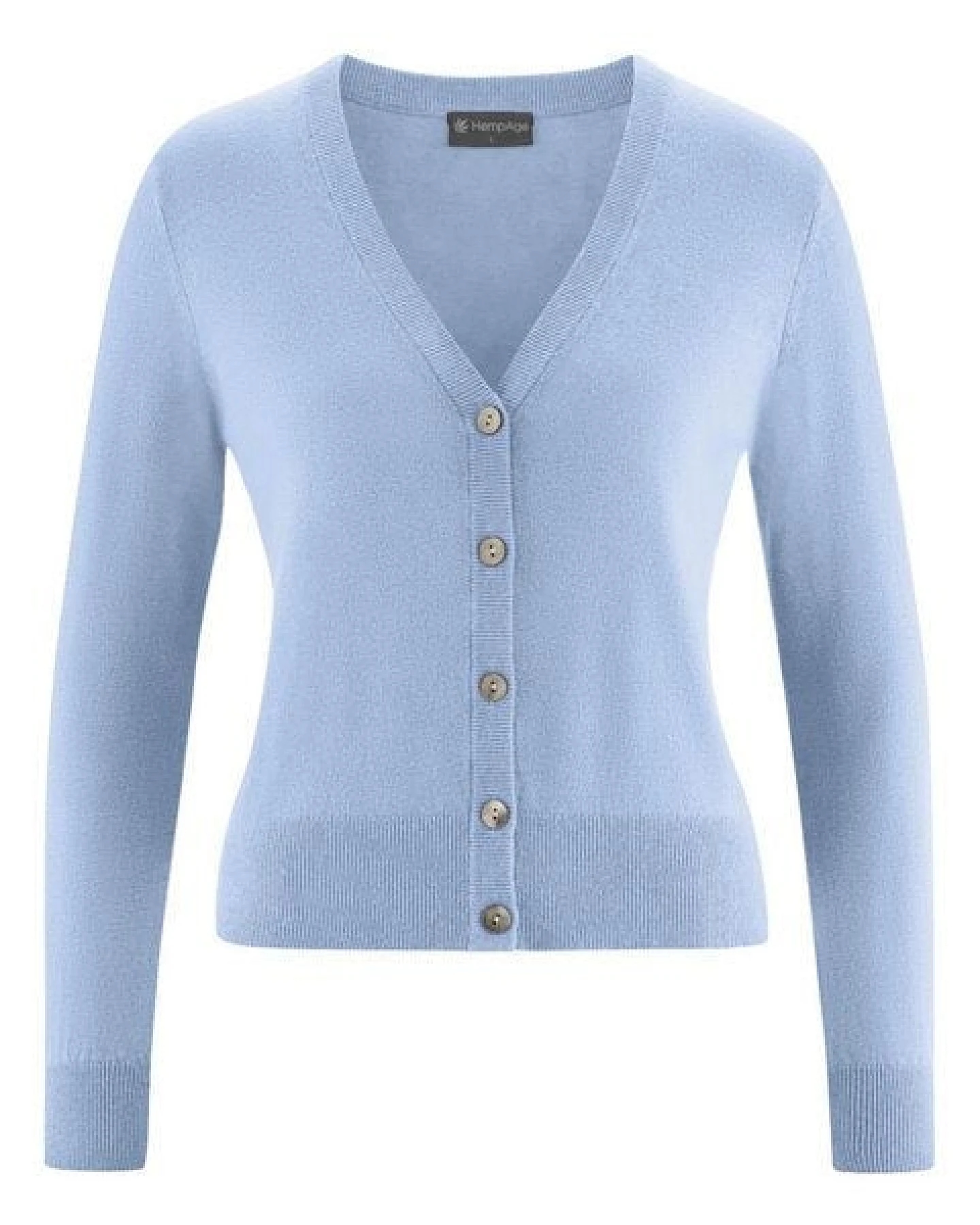 Hempage Damen Strickjacke kurz Hanf/Bio-Baumwolle – Ansicht 2
