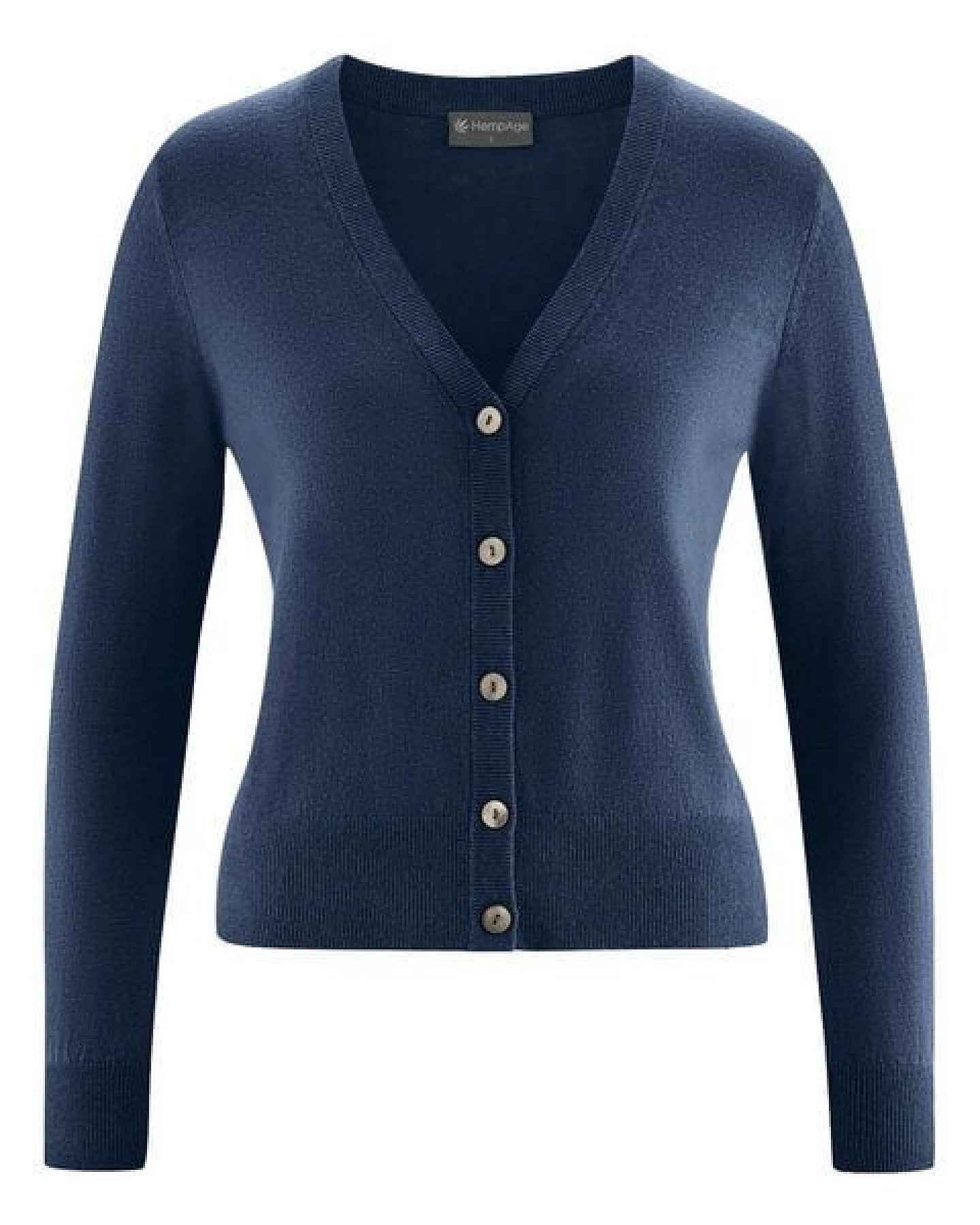 Hempage Damen Strickjacke kurz Hanf/Bio-Baumwolle – Ansicht 2