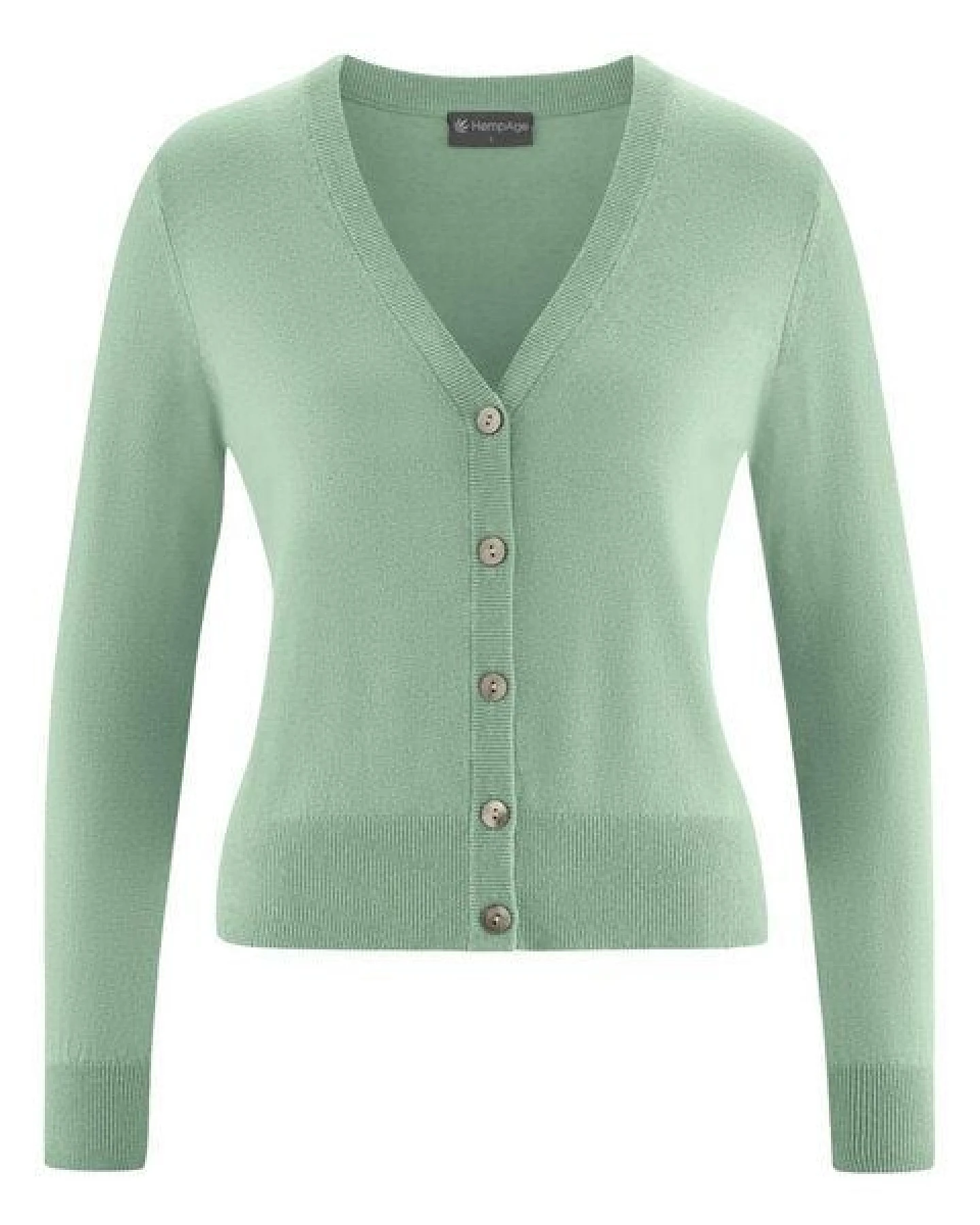 Hempage Damen Strickjacke kurz Hanf/Bio-Baumwolle – Ansicht 2