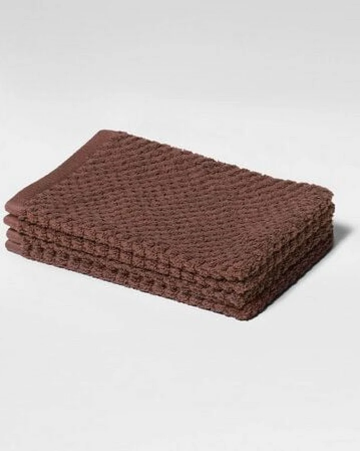 Waschlappen Dots 15x22 - 4 Stk. "Yumeko" aus Bio-Baumwolle