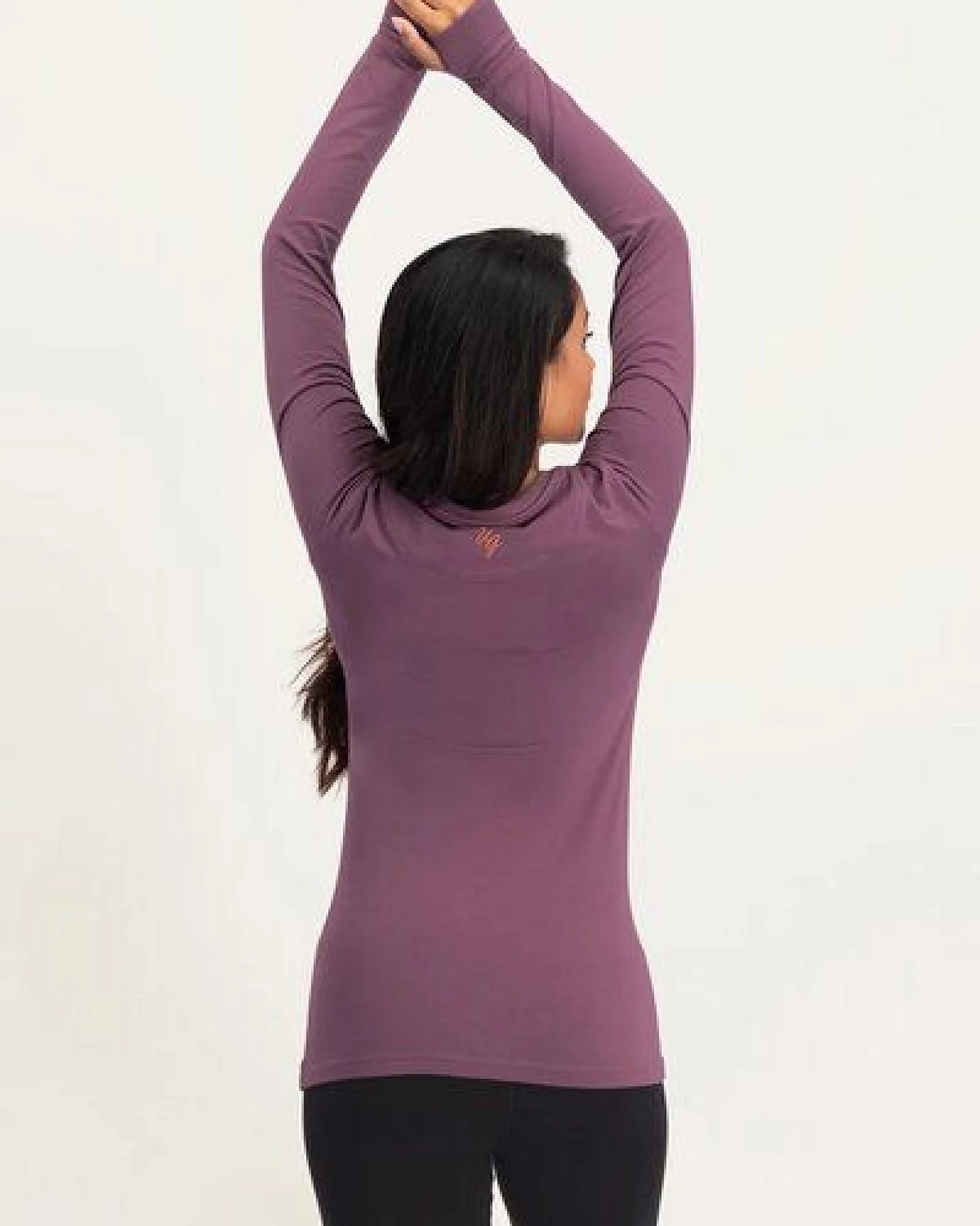 Urban Goddess Karuna OM Yoga Langarm Shirt – Ansicht 3