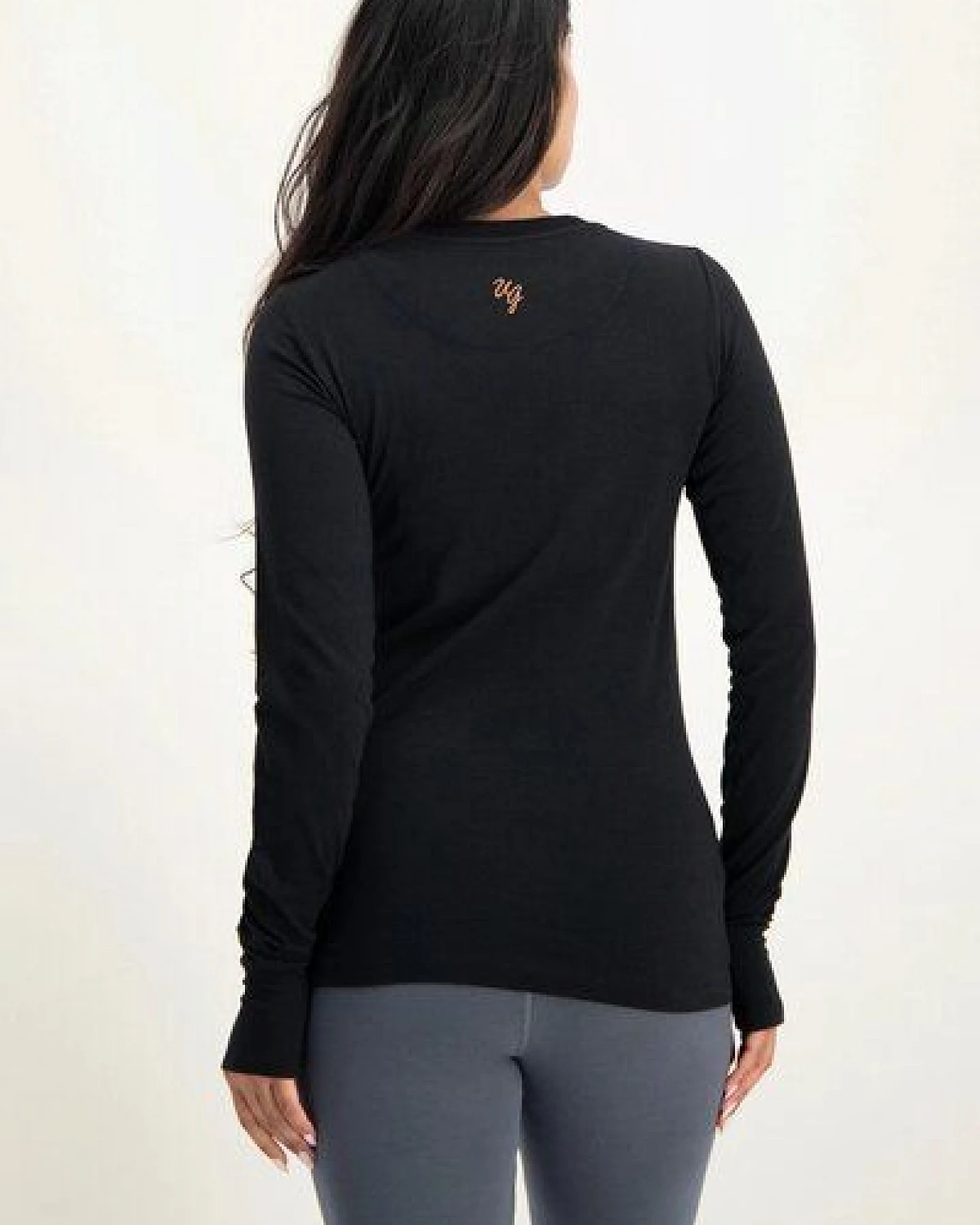 Urban Goddess Karuna OM Yoga Langarm Shirt – Ansicht 3