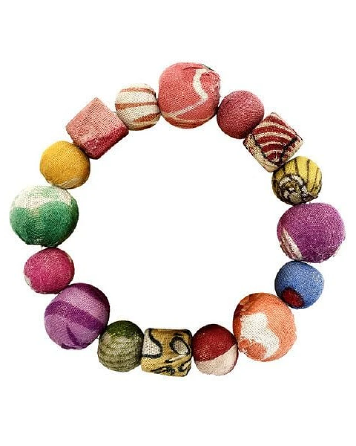 Worldfinds Kantha Armband Primary Shapes