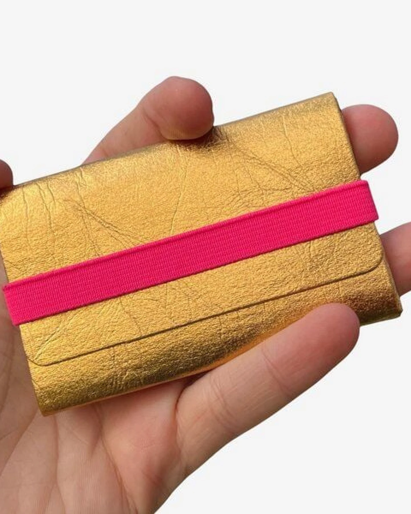 ANDERS & KOMISCH Kartenetui mit Münzfach - Reise Geldbeutel - A&K TINY Gold – Ansicht 3