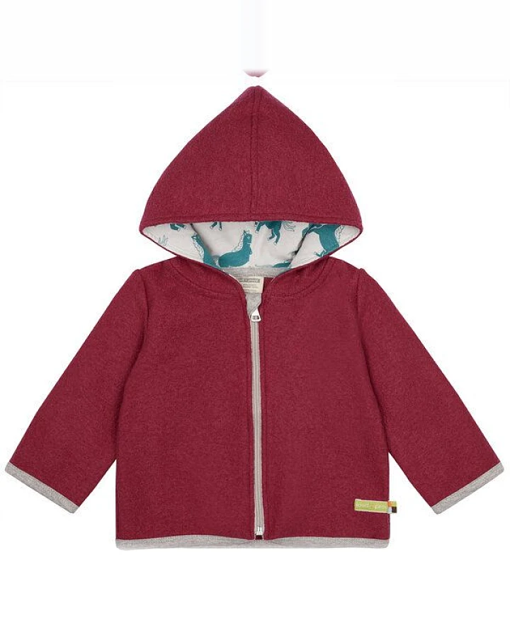 loud + proud Babys & Kinder Jacke Wollwalk, GOTS-zertifiziert