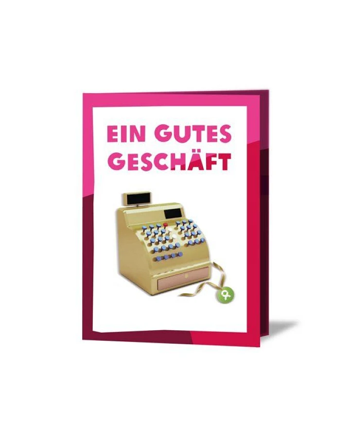 OxfamUnverpackt Spenden-Geschenk "Existenzgründung für Frauen" (Grußkarte mit Magnet)