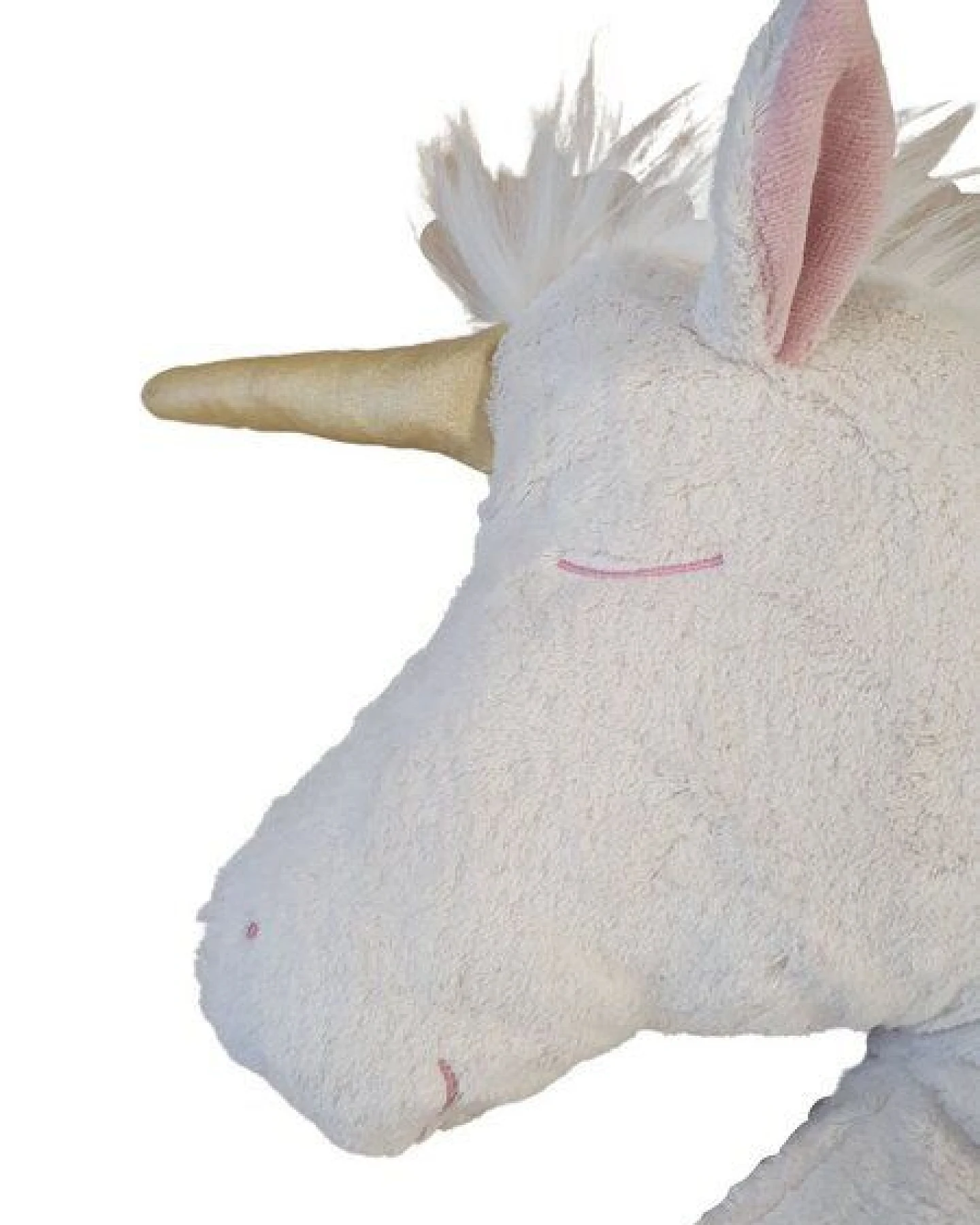 Pat und Patty Bio / Öko Kopfkissen Einhornkopf "Rose",100% Baumwolle kbA/GOTS – Ansicht 2