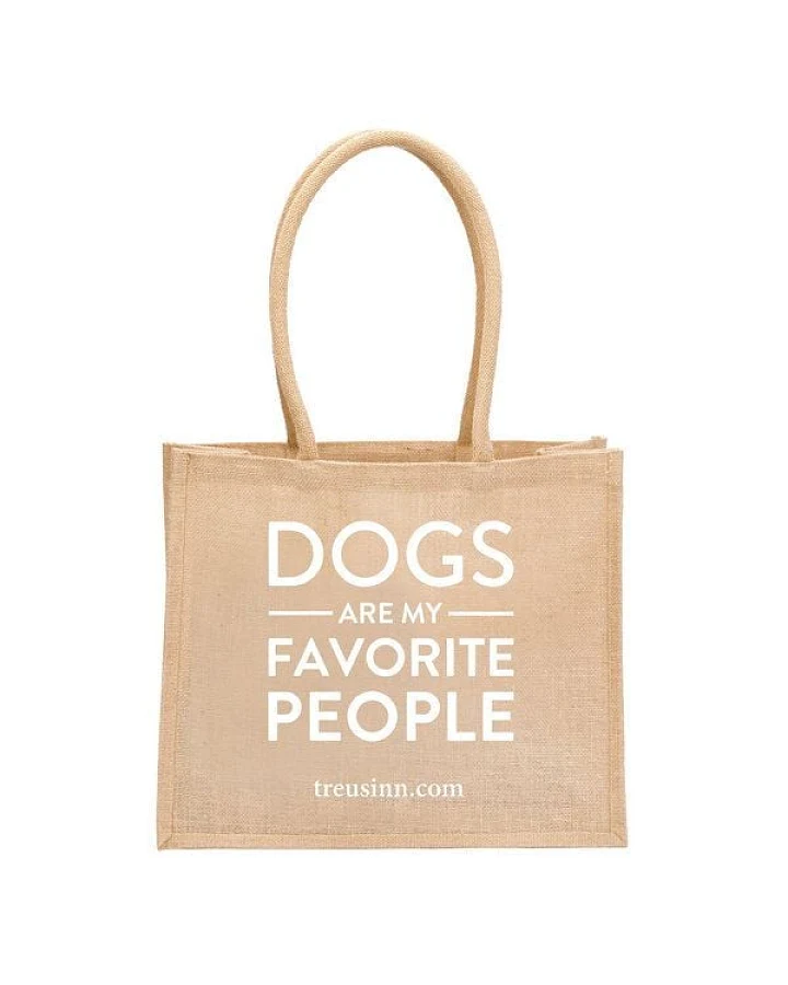 Treusinn Eco Shopper "Dogs Favorite People" / 100% Jutegewebe / umweltfreundlich