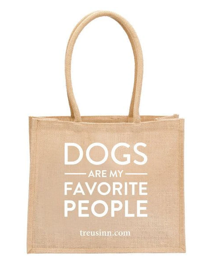 Treusinn Eco Shopper "Dogs Favorite People" / 100% Jutegewebe / umweltfreundlich