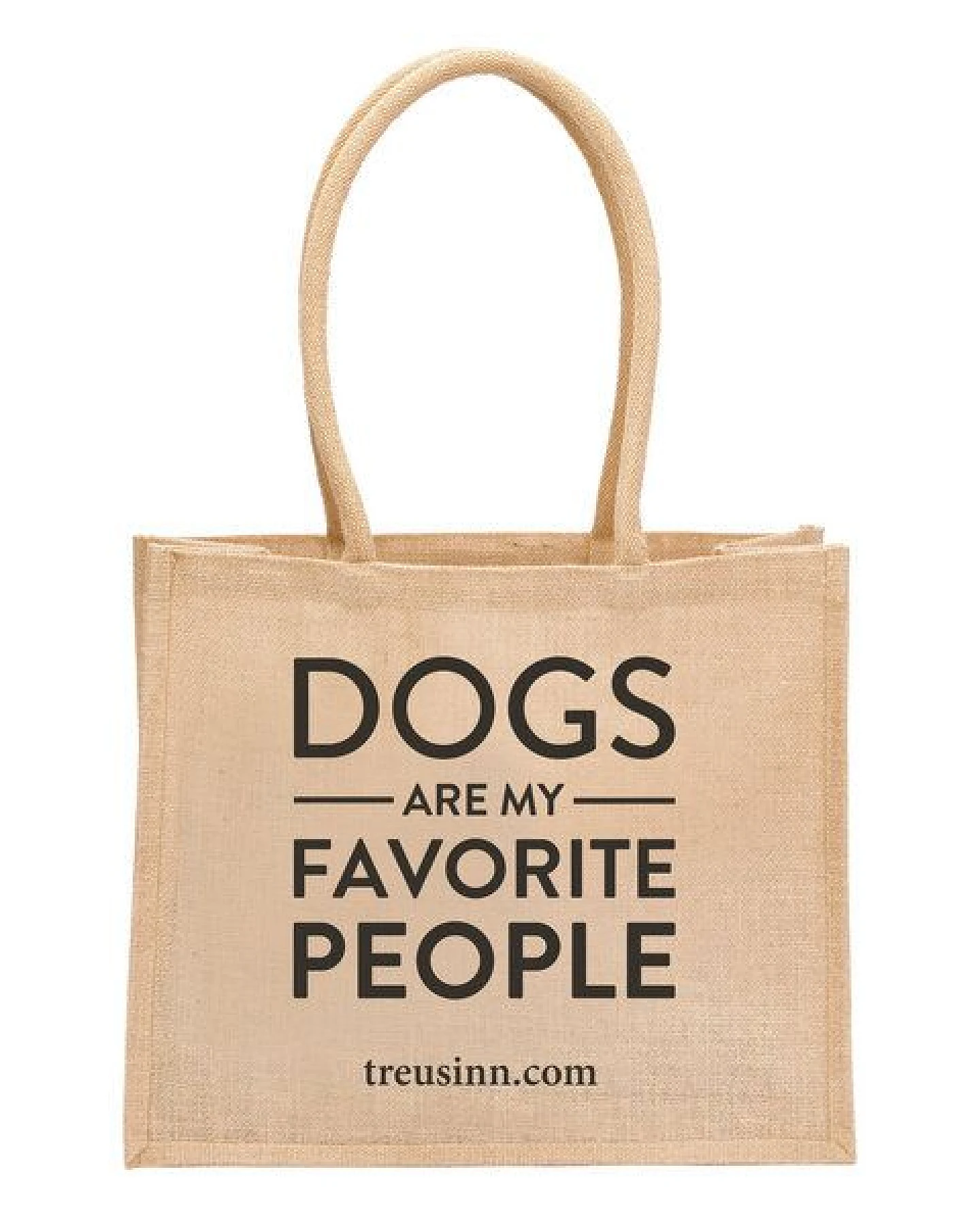 Treusinn Eco Shopper "Dogs Favorite People" / 100% Jutegewebe / umweltfreundlich – Ansicht 2
