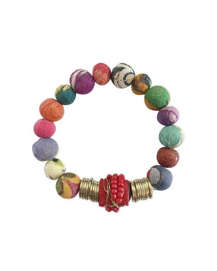 Worldfinds Kantha Armband Gilded Bobin