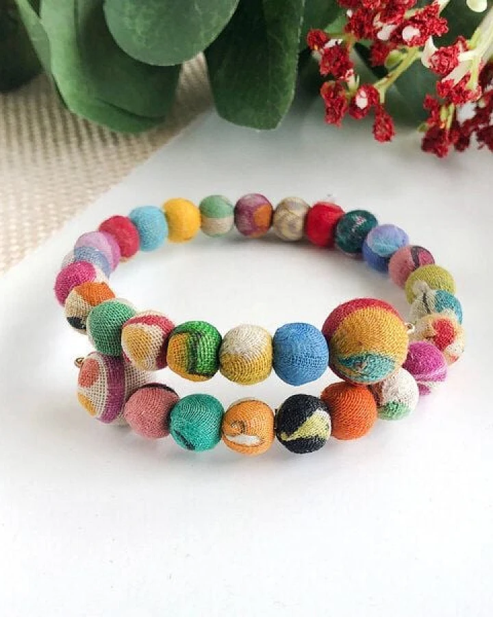 Worldfinds Kantha Armband Overlap