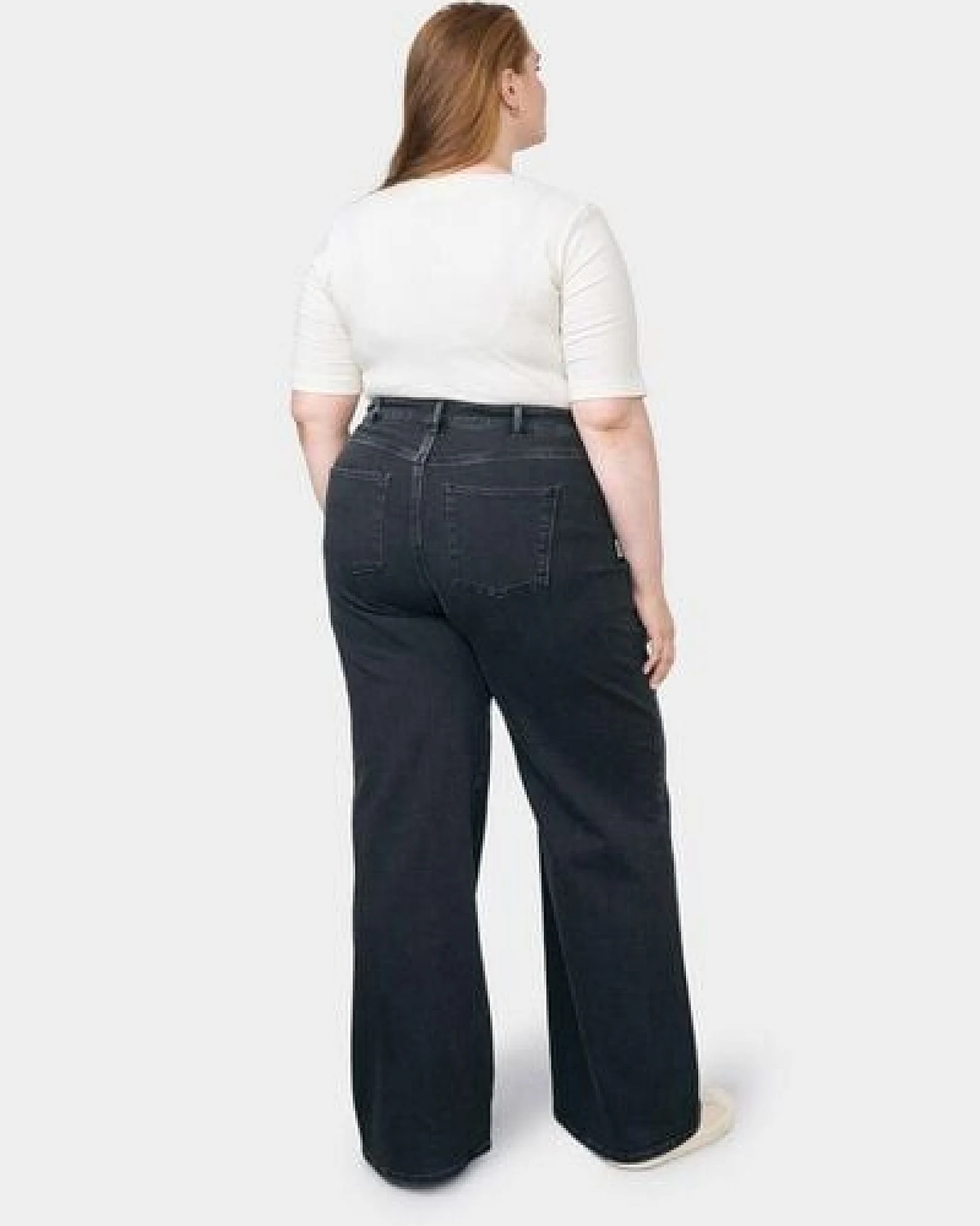 Damen Jeans DEW High Waist Flared DAWN Bio-Baumwolle Curvy – Ansicht 3