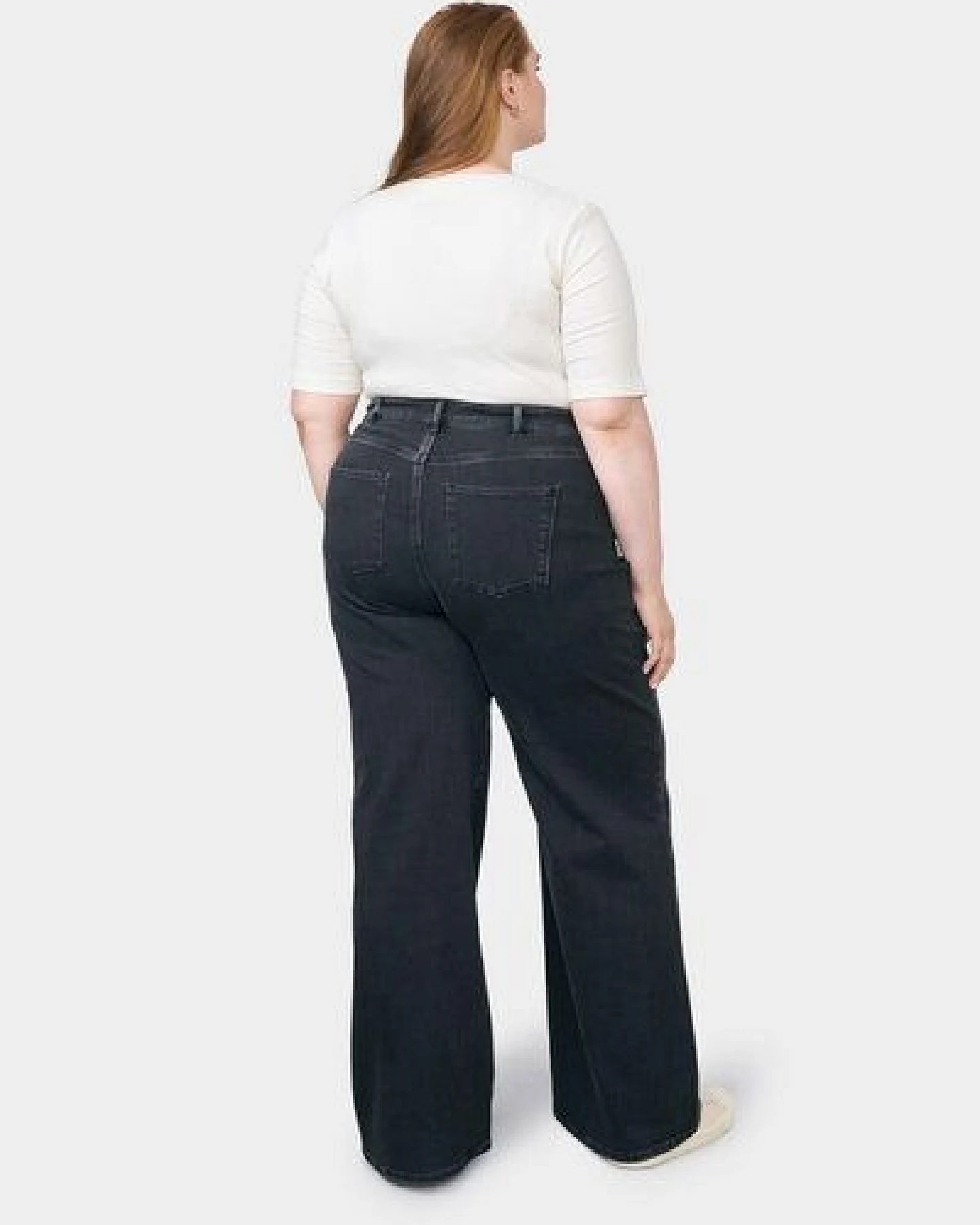 Damen Jeans DEW High Waist Flared DAWN Bio-Baumwolle Curvy – Ansicht 3