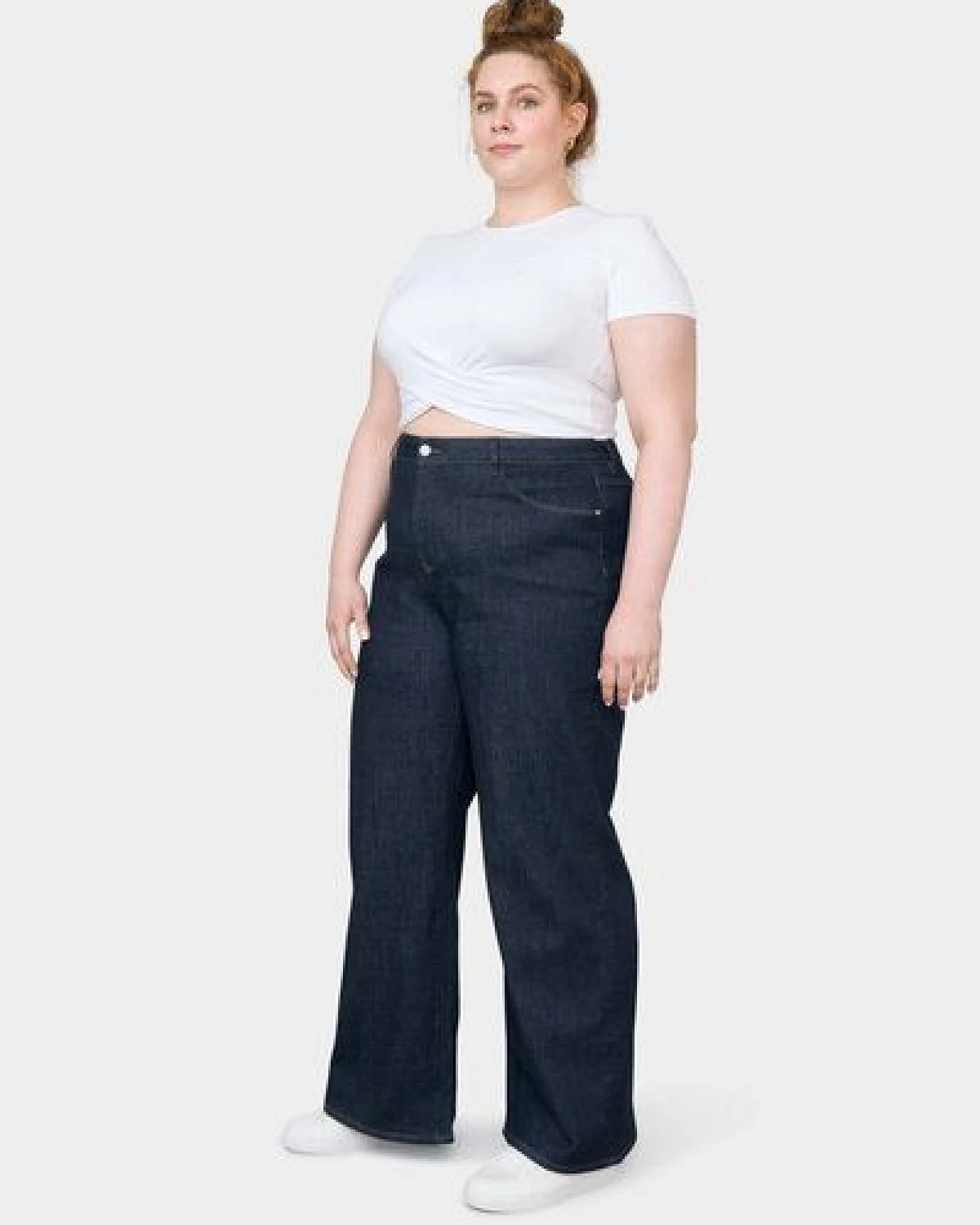 Damen Jeans DEW High Waist Flared DAWN Bio-Baumwolle Curvy – Ansicht 2