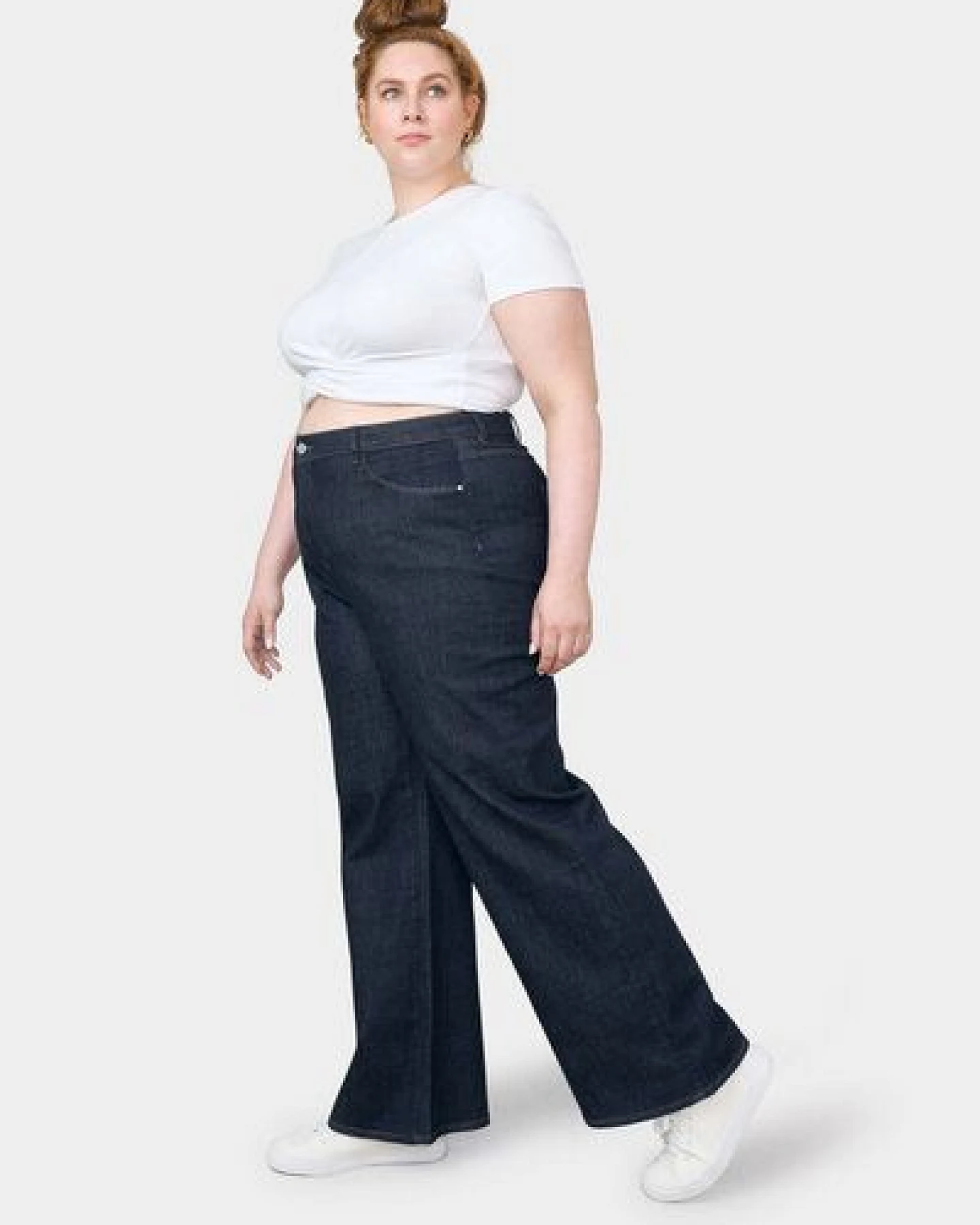 Damen Jeans DEW High Waist Flared DAWN Bio-Baumwolle Curvy – Ansicht 4