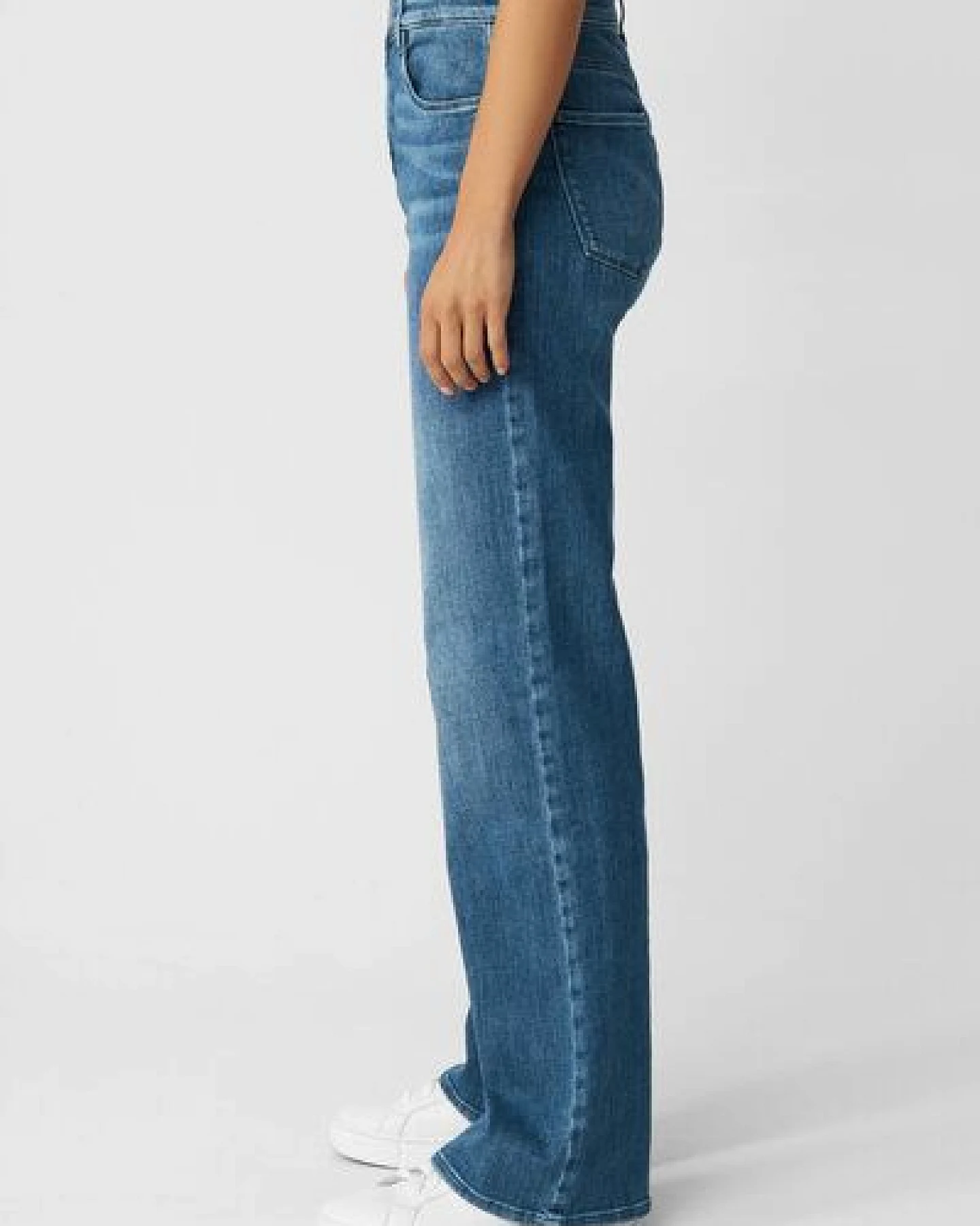 Damen Jeans DEW High Waist Flared DAWN Bio-Baumwolle – Ansicht 2