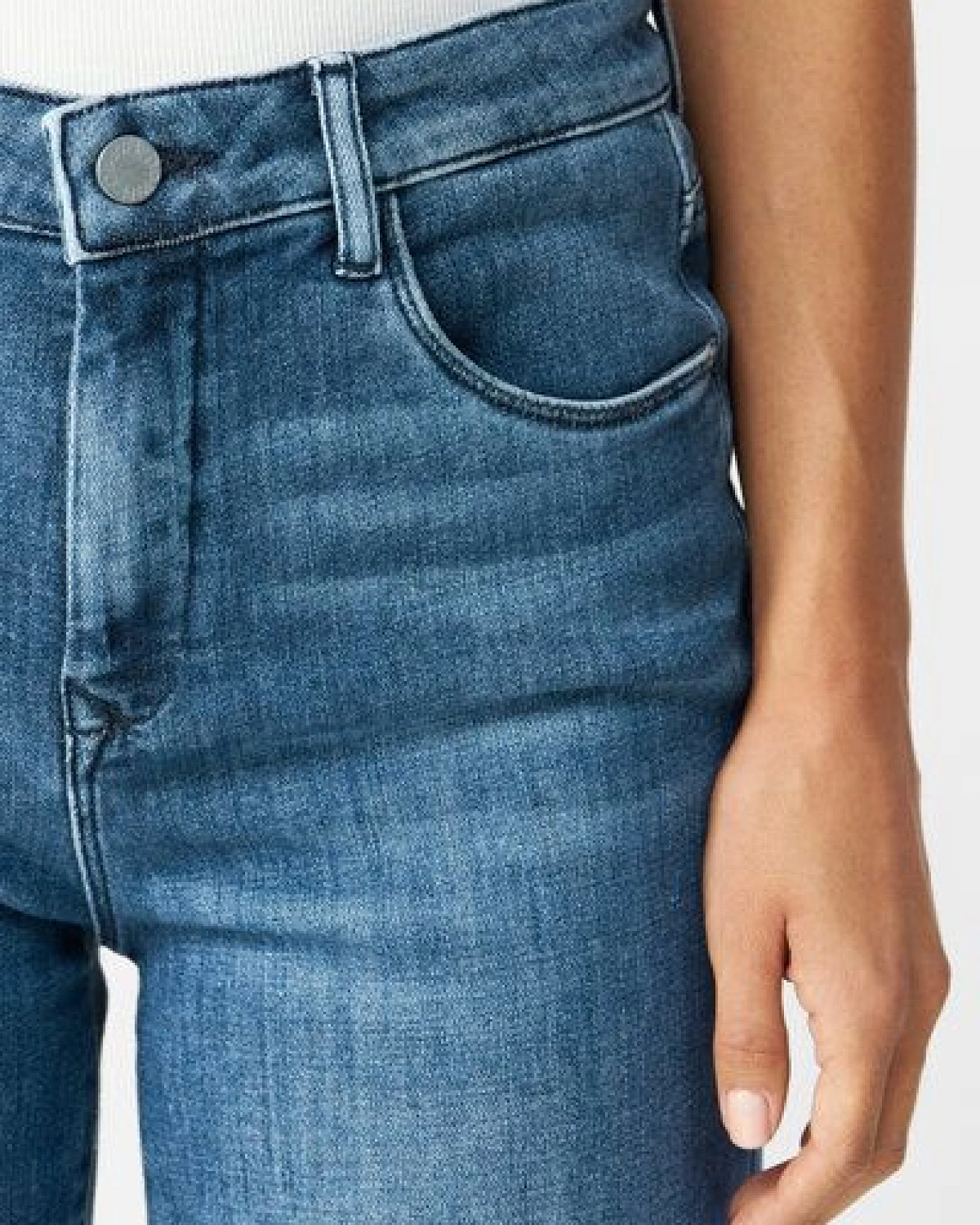 Damen Jeans DEW High Waist Flared DAWN Bio-Baumwolle – Ansicht 4