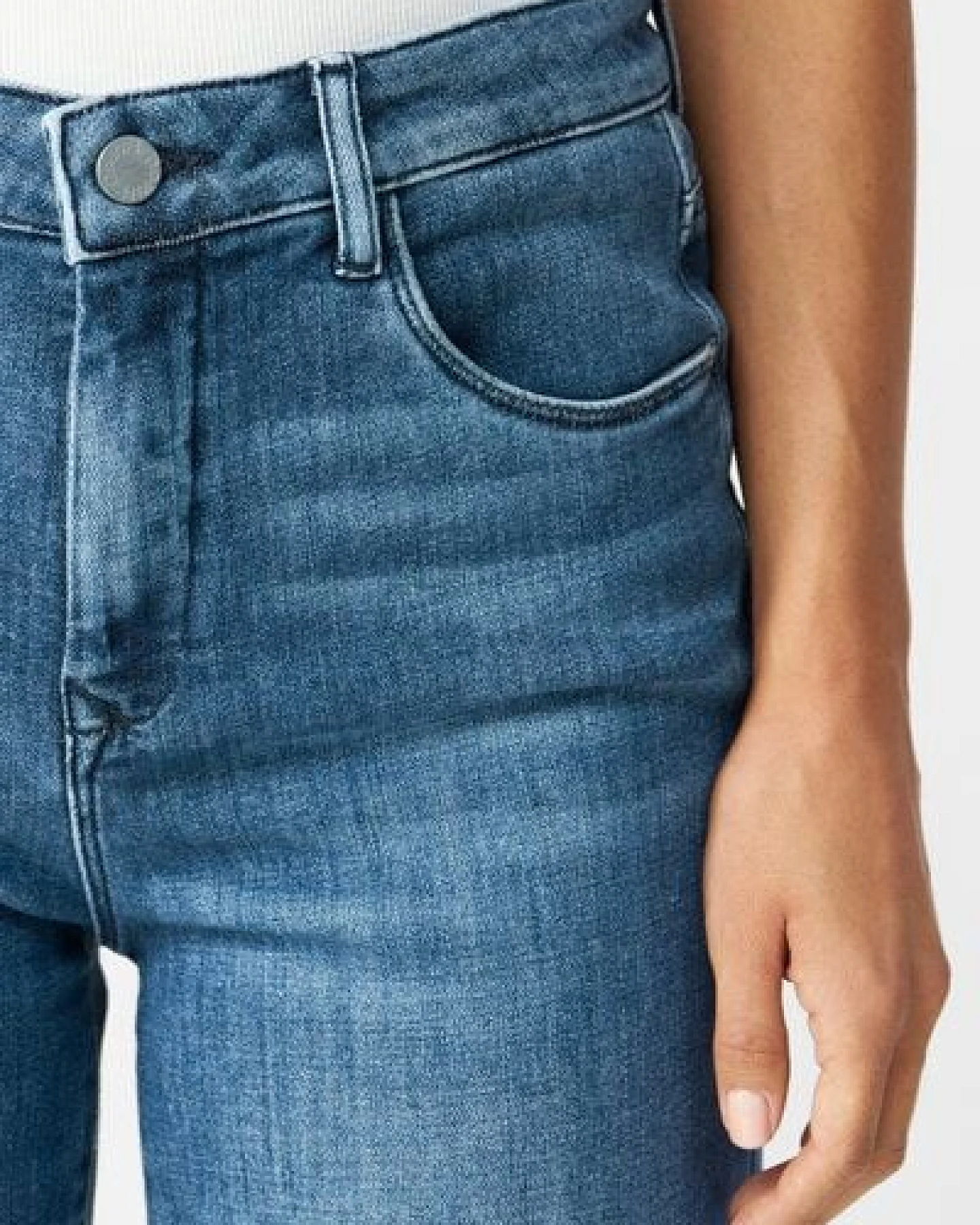 Damen Jeans DEW High Waist Flared DAWN Bio-Baumwolle – Ansicht 4