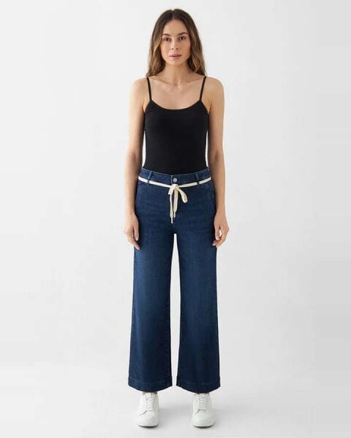 Damen Jeans DEW Flared High Waist French Pocket DAWN Bio-Baumwolle