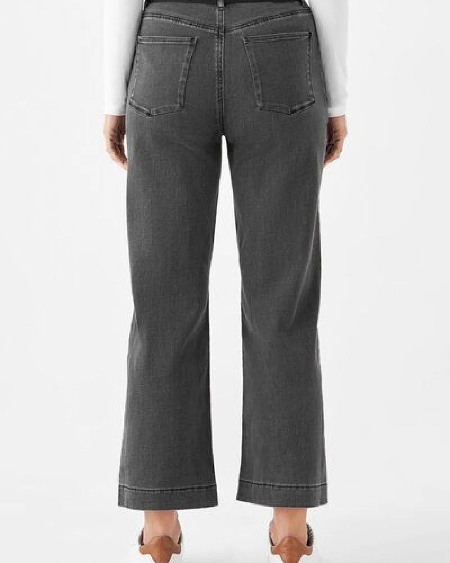 Damen Jeans DEW Flared High Waist French Pocket DAWN Bio-Baumwolle – Ansicht 3