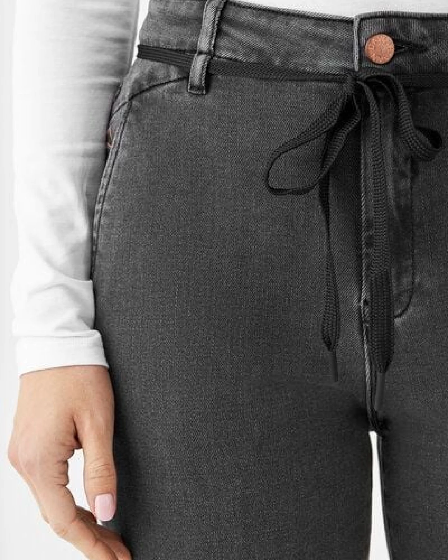Damen Jeans DEW Flared High Waist French Pocket DAWN Bio-Baumwolle – Ansicht 4