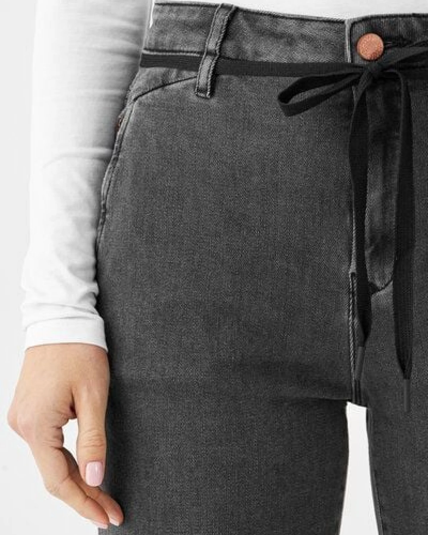 Damen Jeans DEW Flared High Waist French Pocket DAWN Bio-Baumwolle – Ansicht 4