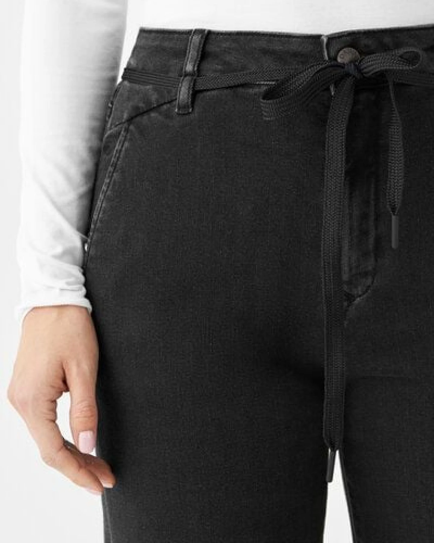 Damen Jeans DEW Flared High Waist French Pocket DAWN Bio-Baumwolle – Ansicht 4