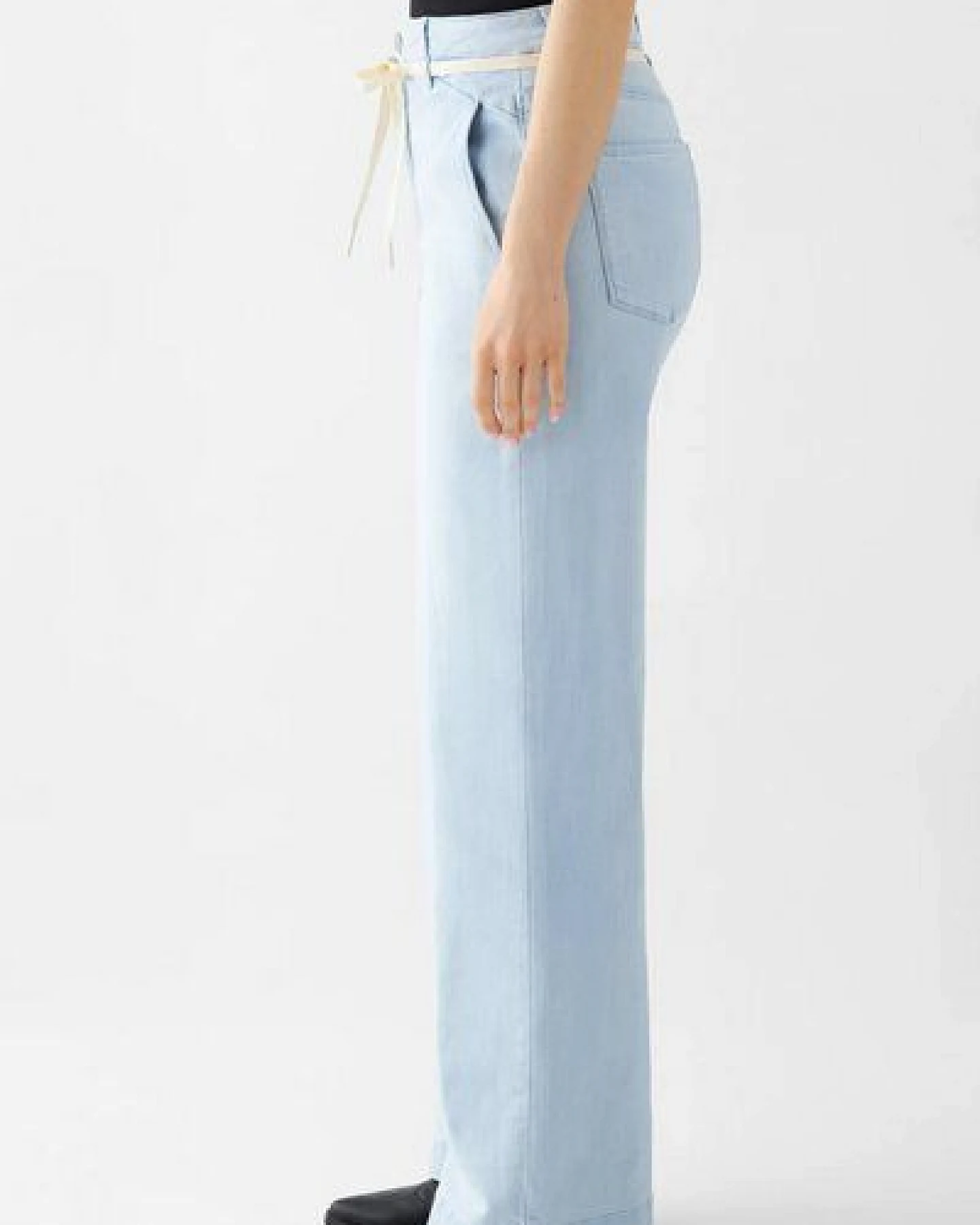 Damen Jeans DEW Flared High Waist French Pocket DAWN Bio-Baumwolle – Ansicht 2