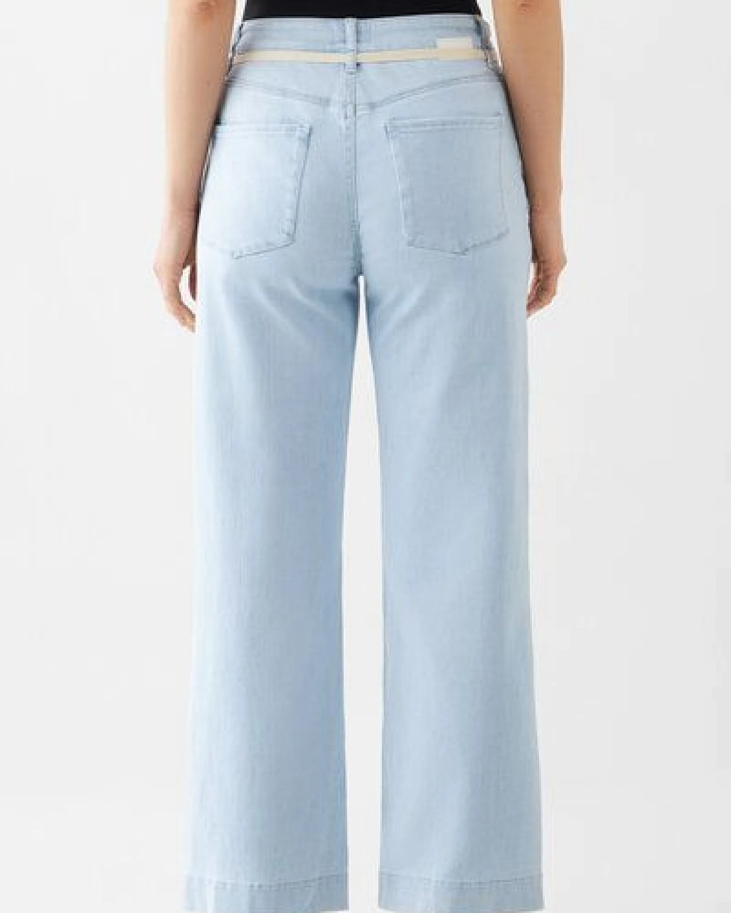 Damen Jeans DEW Flared High Waist French Pocket DAWN Bio-Baumwolle – Ansicht 3