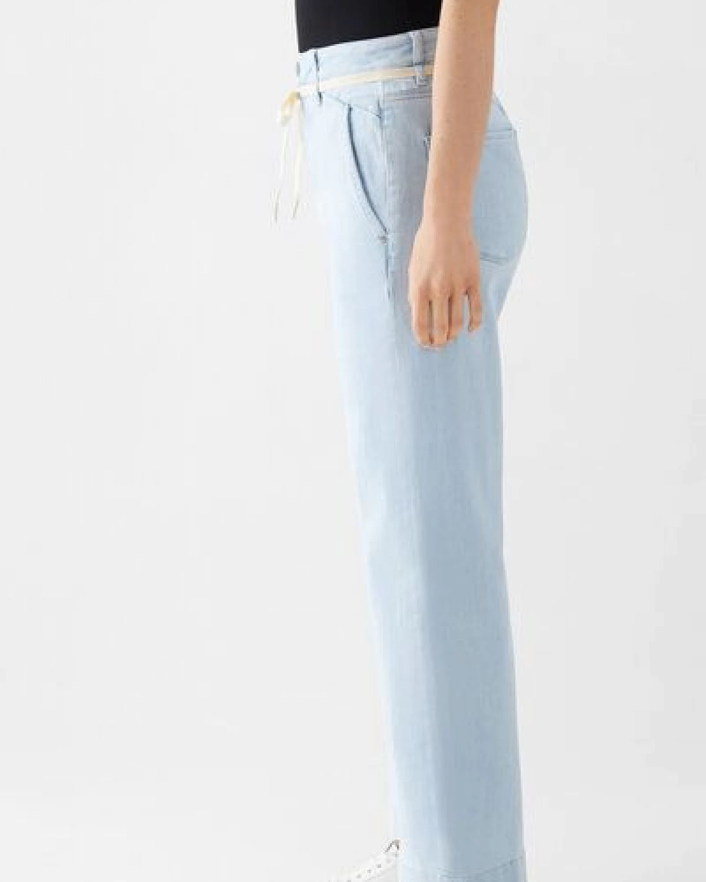 Damen Jeans DEW Flared High Waist French Pocket DAWN Bio-Baumwolle – Ansicht 2