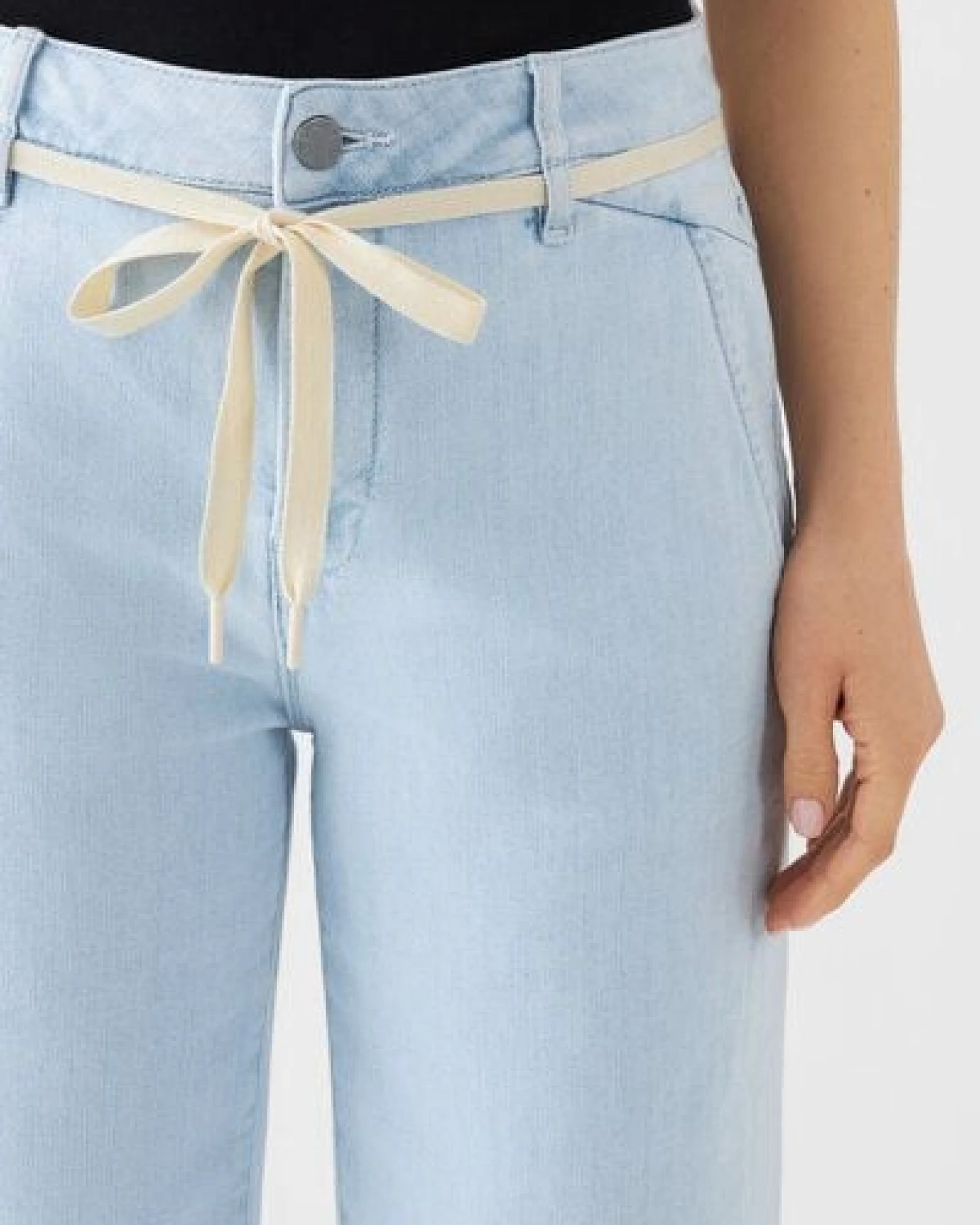 Damen Jeans DEW Flared High Waist French Pocket DAWN Bio-Baumwolle – Ansicht 4