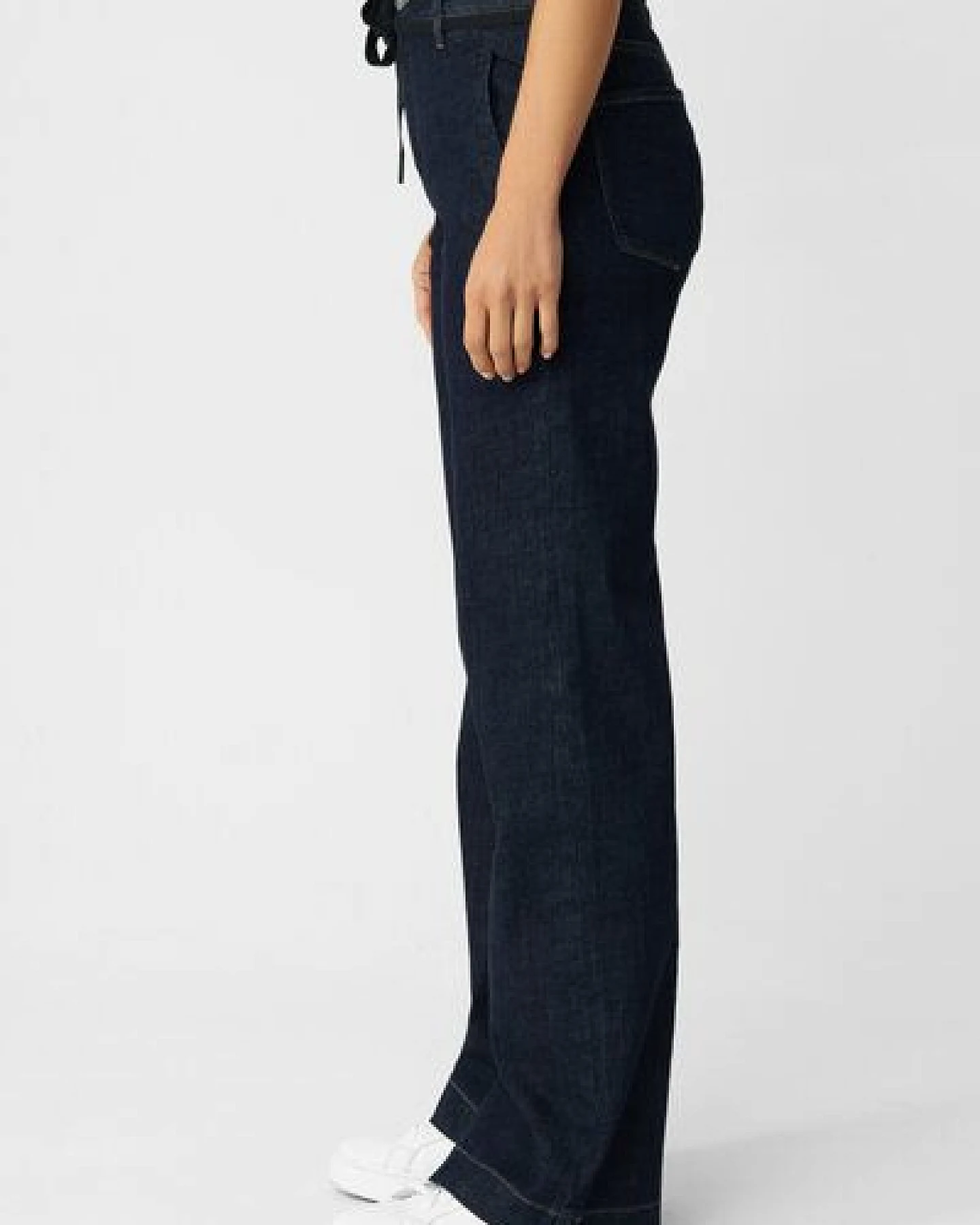 Damen Jeans DEW Flared High Waist French Pocket DAWN Bio-Baumwolle – Ansicht 2
