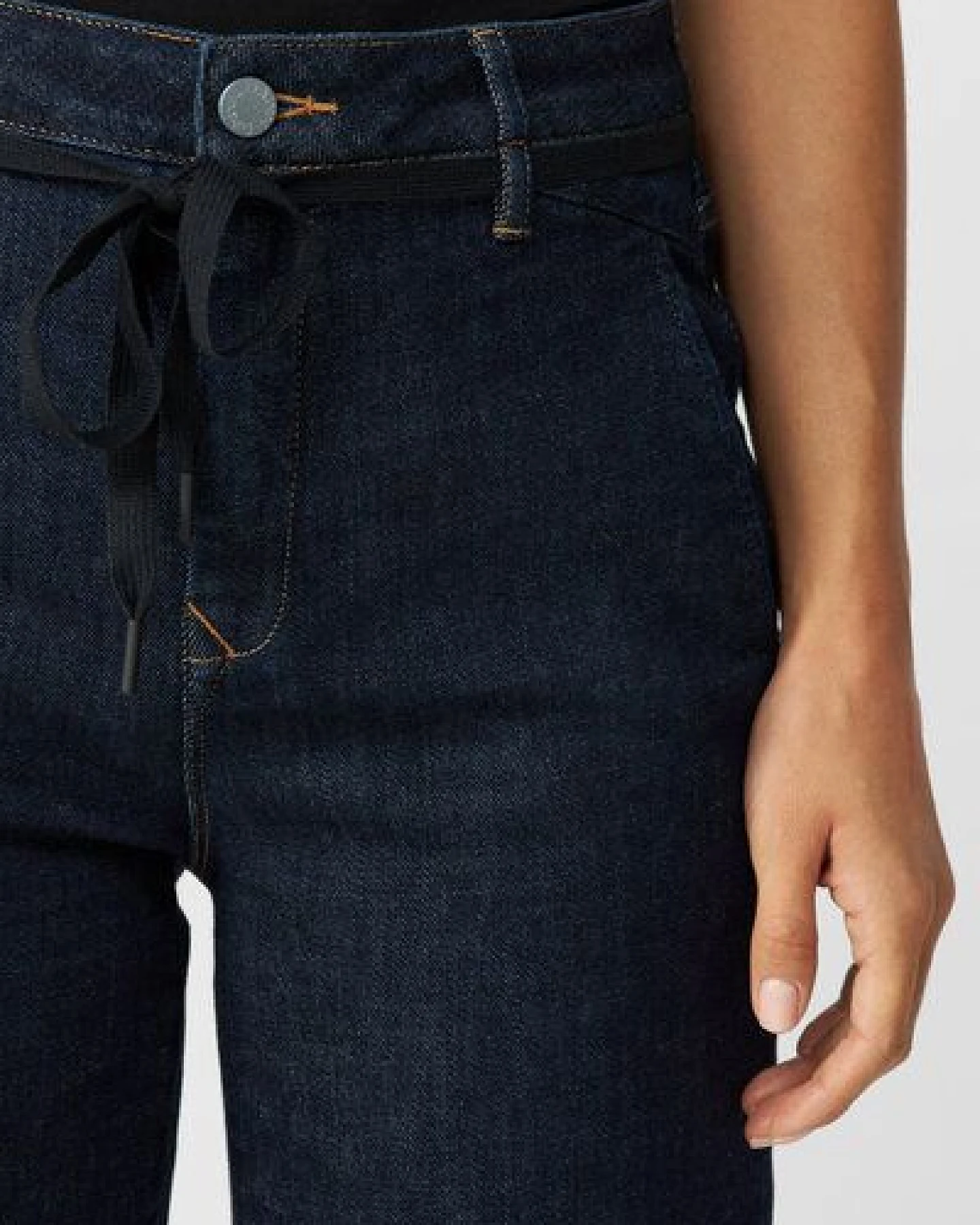 Damen Jeans DEW Flared High Waist French Pocket DAWN Bio-Baumwolle – Ansicht 4